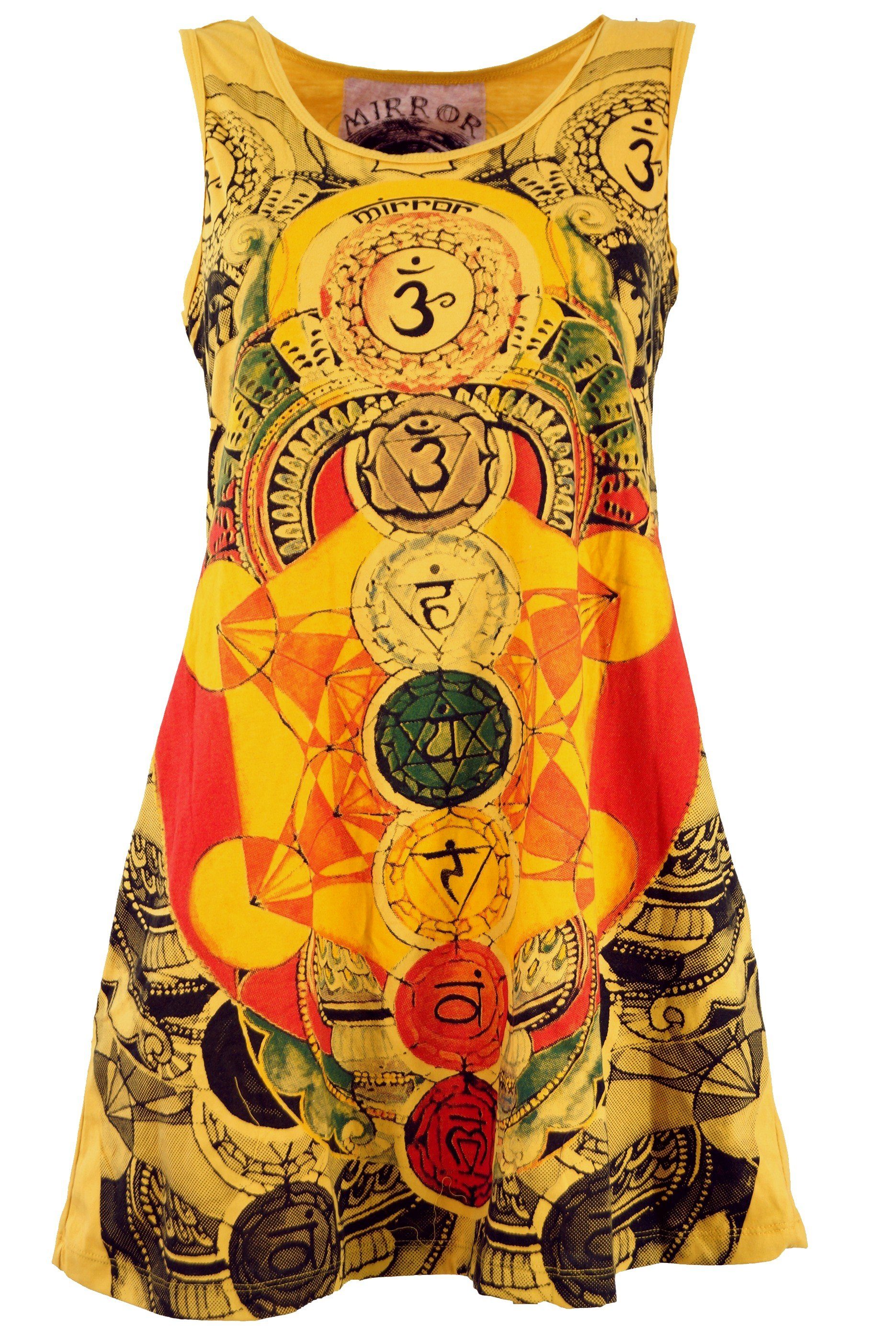 Guru-Shop T-Shirt Mirror Tank Top, Longshirt, Minikleid -.. Festival, Goa S günstig online kaufen