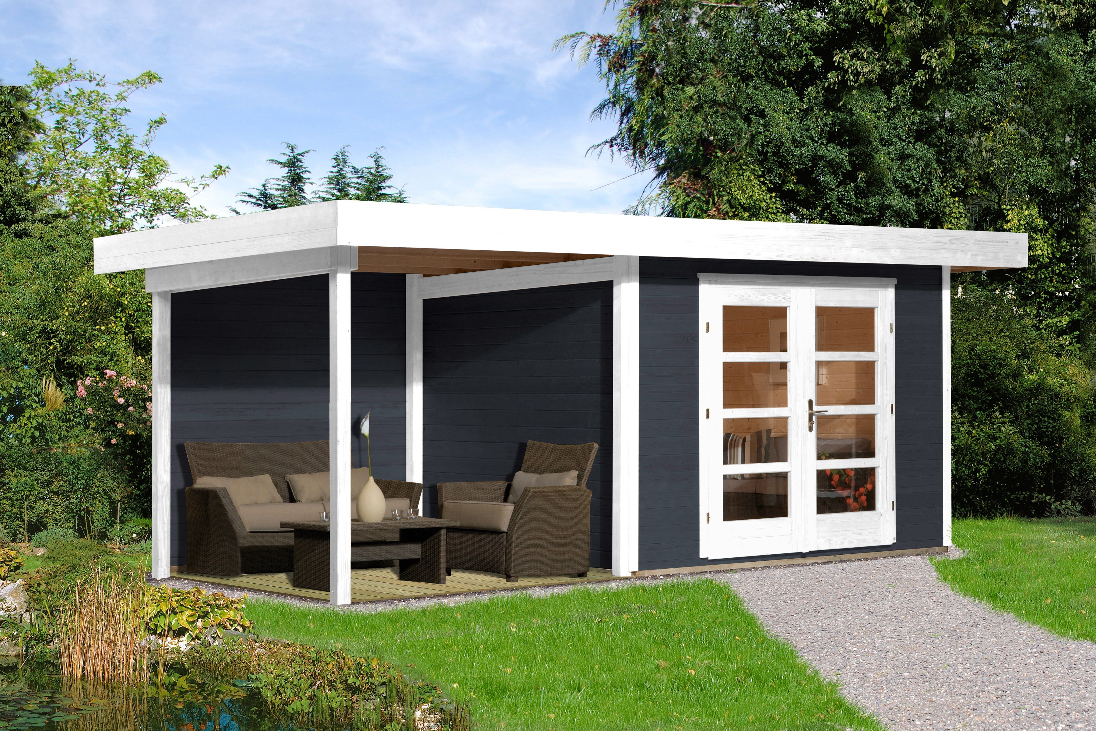 weka Gartenhaus »ChillOut Gr.1«, BxT 585x284 cm, Set online kaufen OTTO