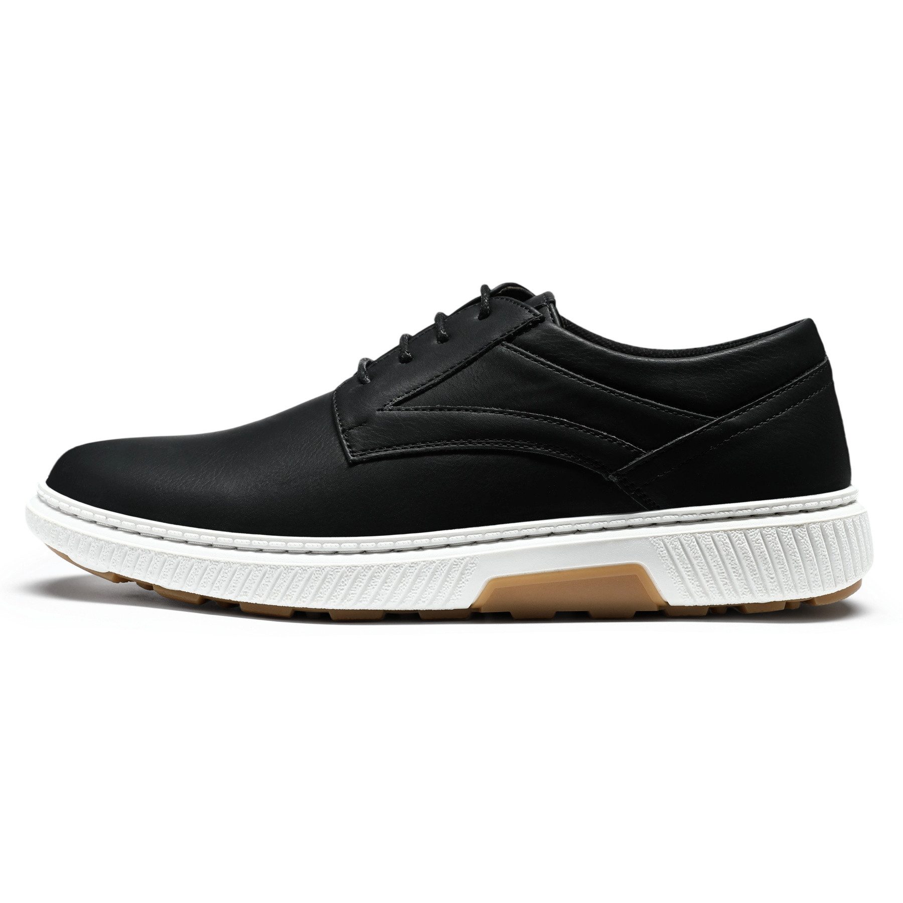 Allthemen Schnürschuh Herren Schnür-Halbschuhe im Kontrastlook Casual Freizeitsneaker