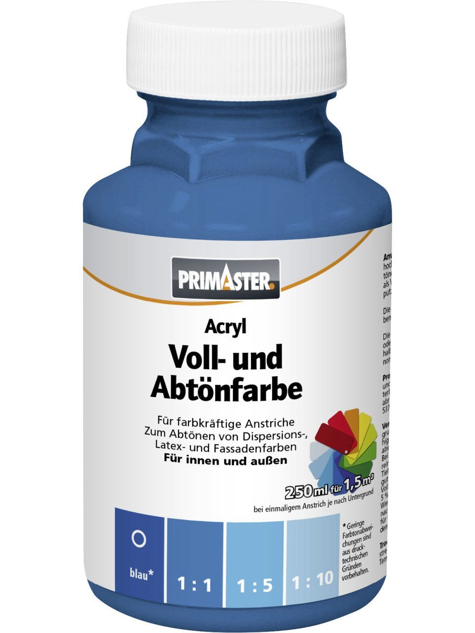 Primaster Vollton- und Abtönfarbe Primaster Voll- und Abtönfarbe 250 ml blau matt