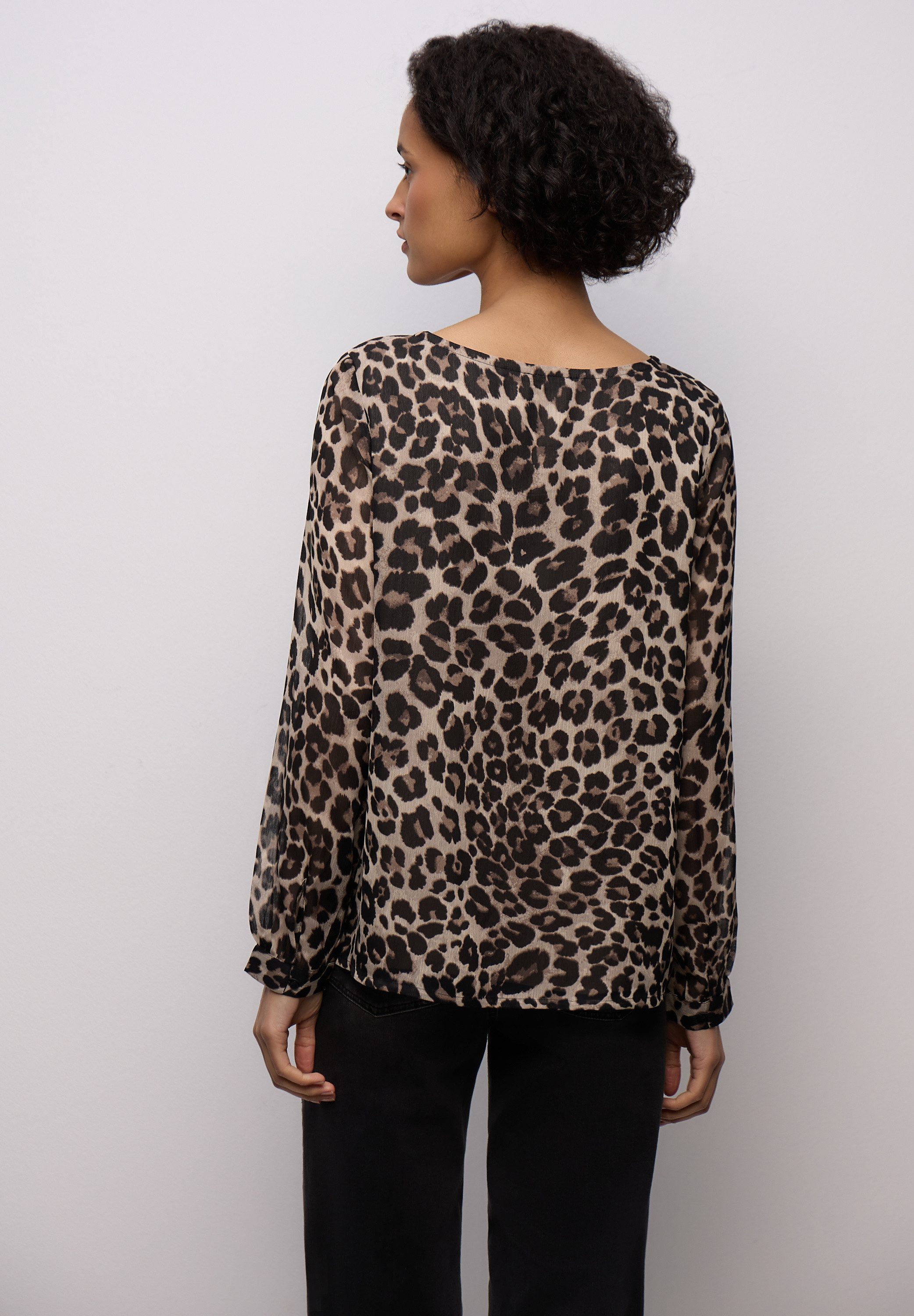 STREET ONE Langarmbluse mit Leomuster günstig online kaufen