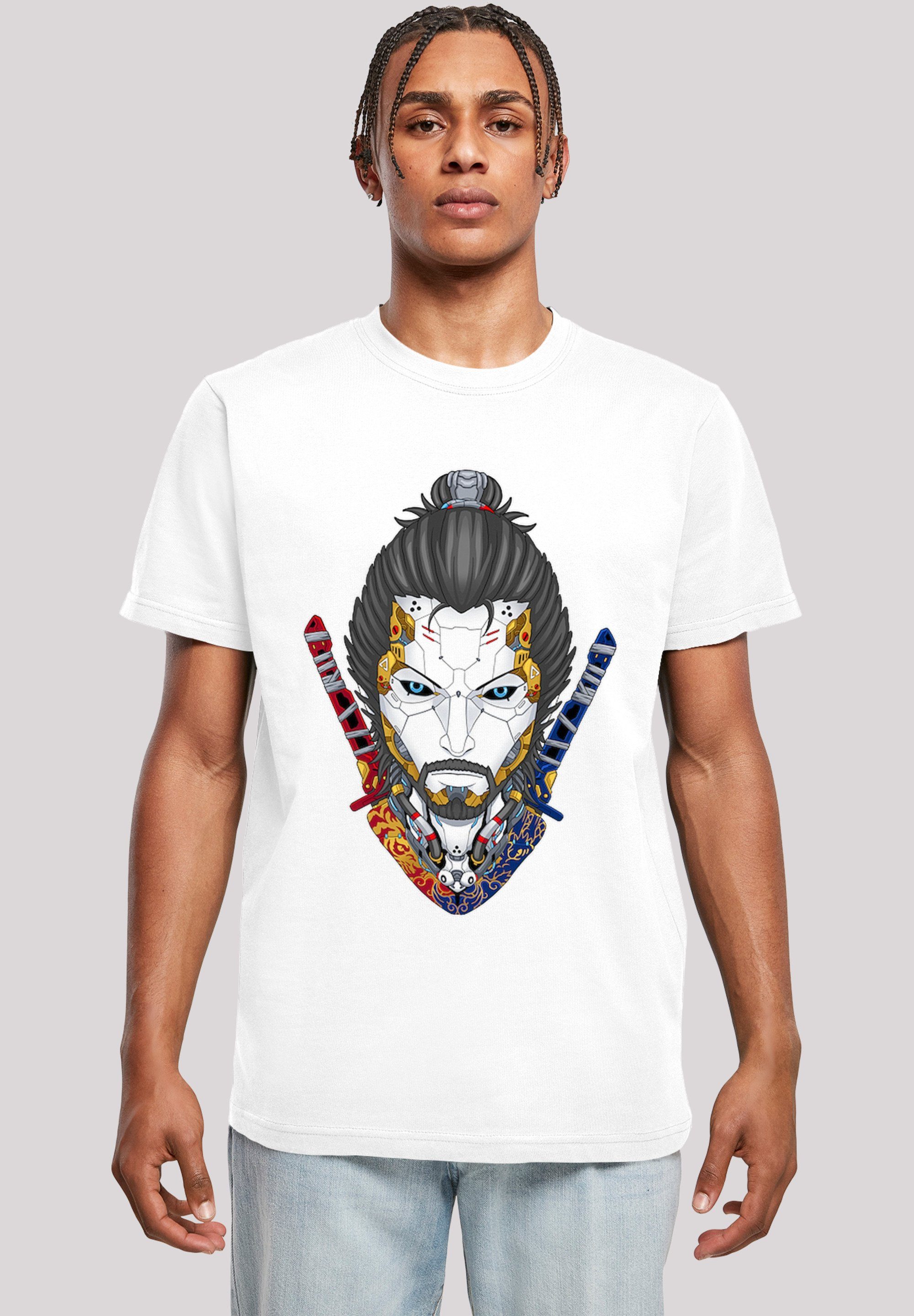 Cyberpunk Print T-Shirt Samurai F4NT4STIC