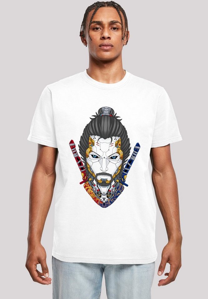 F4NT4STIC T-Shirt Cyberpunk Samurai Print