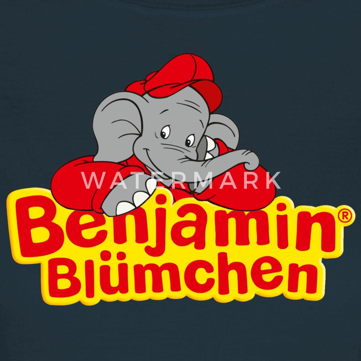 Spreadshirt T-Shirt Benjamin Blümchen Schriftzug Logo Frauen T-Shirt (1-tlg) Slim Fit, fällt klein aus