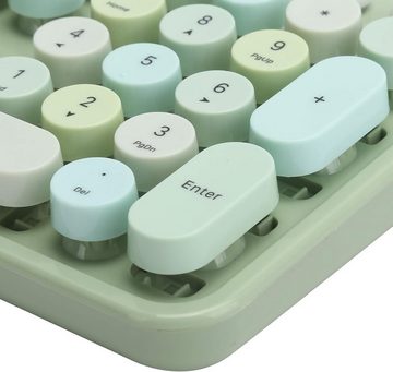 ciciglow mit Multimedia-Kurzschlüssel Tastatur- und Maus-Set, Perfekte Ergonomie für effizientes Arbeiten und Multimedia-Erlebnis