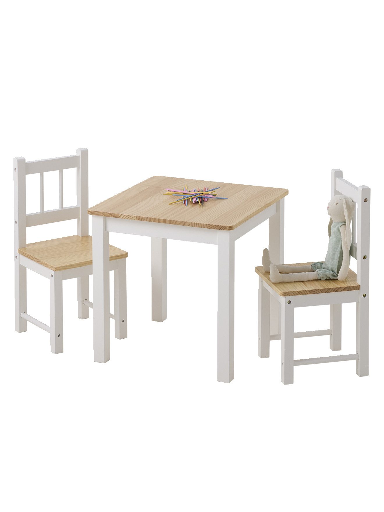 vertbaudet Kindertisch Kinderzimmer Мебель-Set: Tisch & 2 Стулья