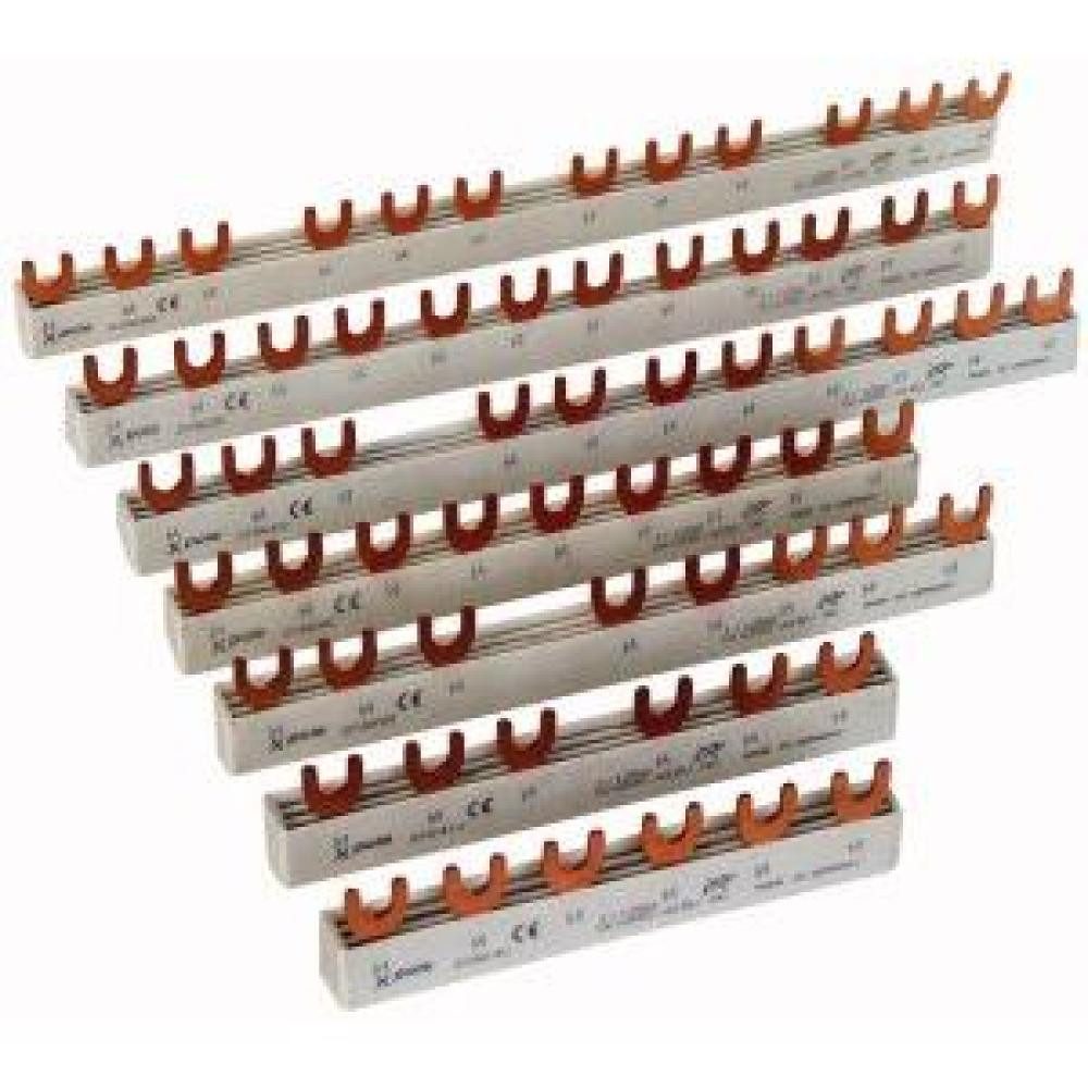 Verteiler Eaton Phasenschiene, 3Ph, 10qmm, Gabel, 4+5TE 215659