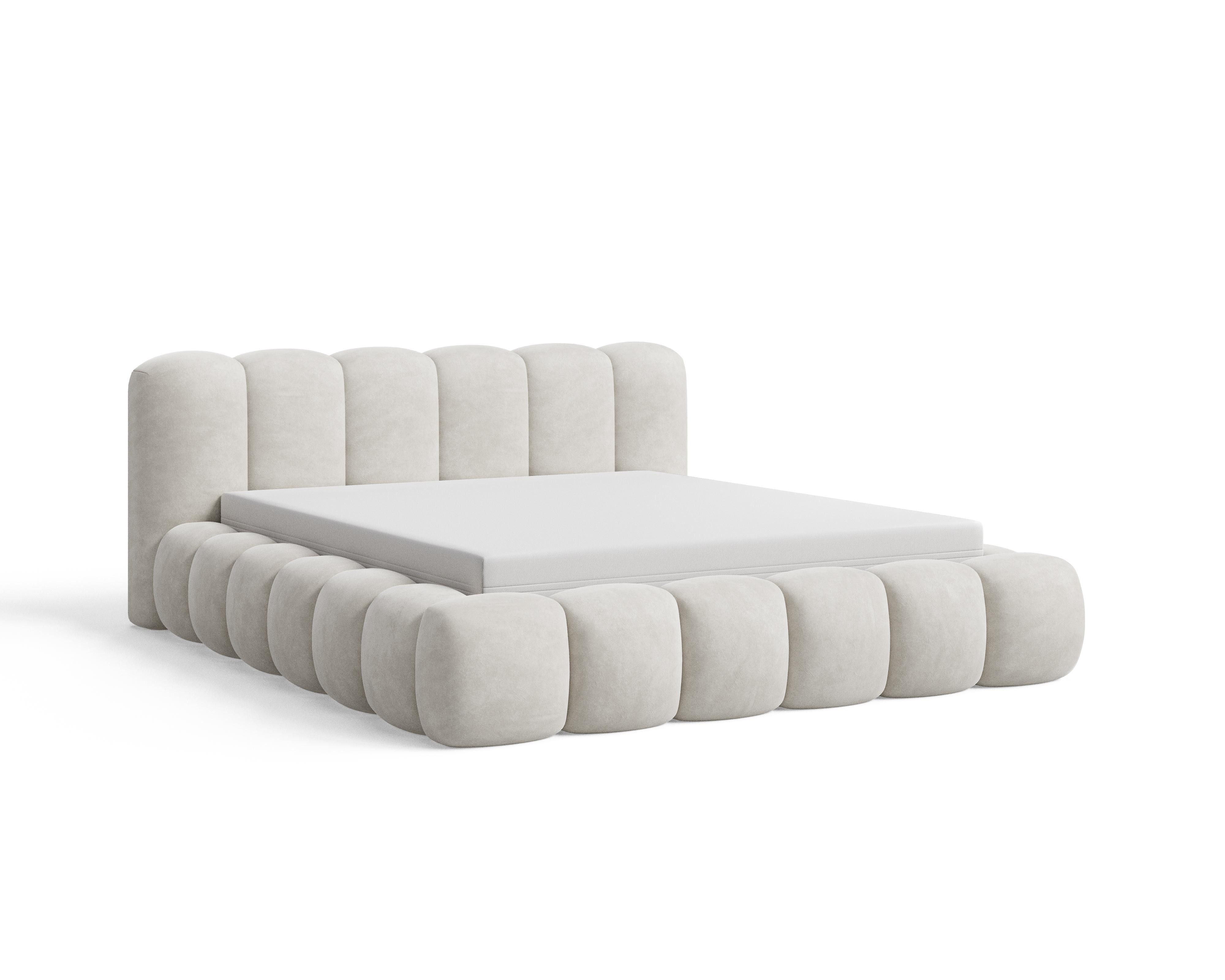 Chilly Möbel Polsterbett Stoff mit Stauraum und Hubfunktion Holzrahmen (Boxbett ohne Matratze in vielen Farben, 1-tlg., 140x200 160x200 180x200 200x200cm), gepo – Bild 4 von 5