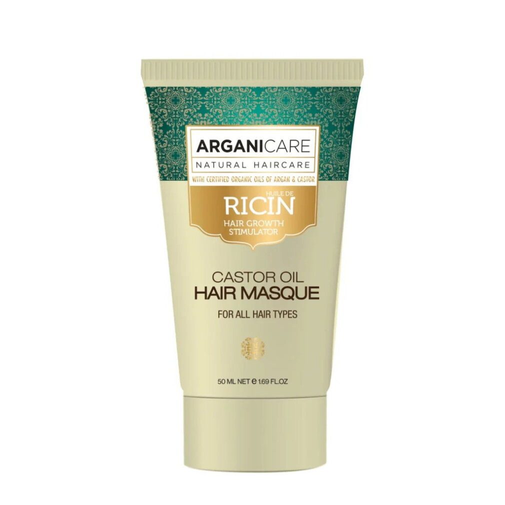 Arganicare Haarpflege-Set, Rizinusöl, Crememaske zur Haarbehandlung, zur Wachstumsstimulation