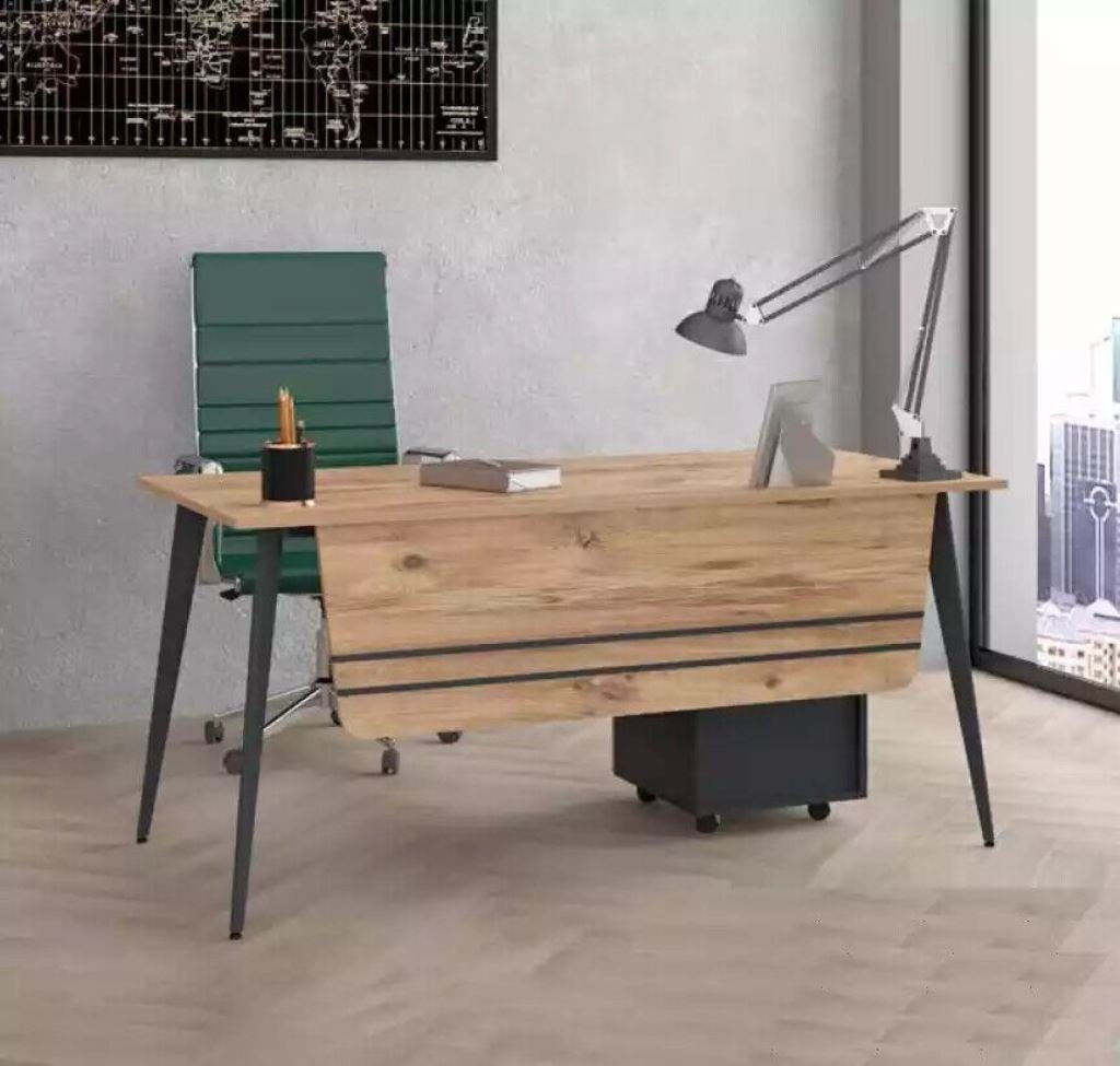 JVmoebel Schreibtisch Arbeitszimmer Schreibtisch Büro Möbel Holz Computertisch Tisch (1-St), Made in Europa