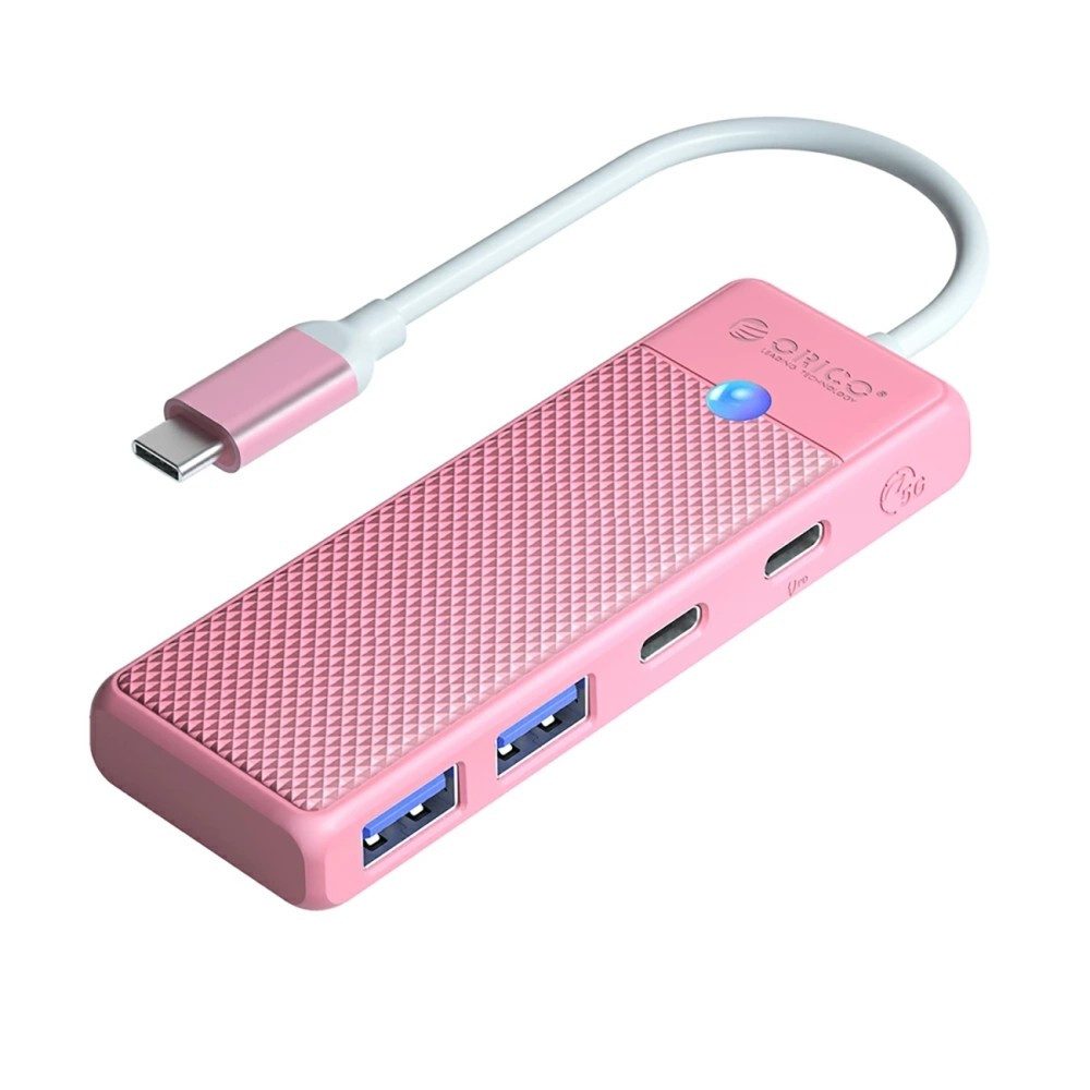 ORICO USB-Hub Verteiler HUB (3-in-1, USB-C, PD 100 W, 5 Gbit/s, kompakt)