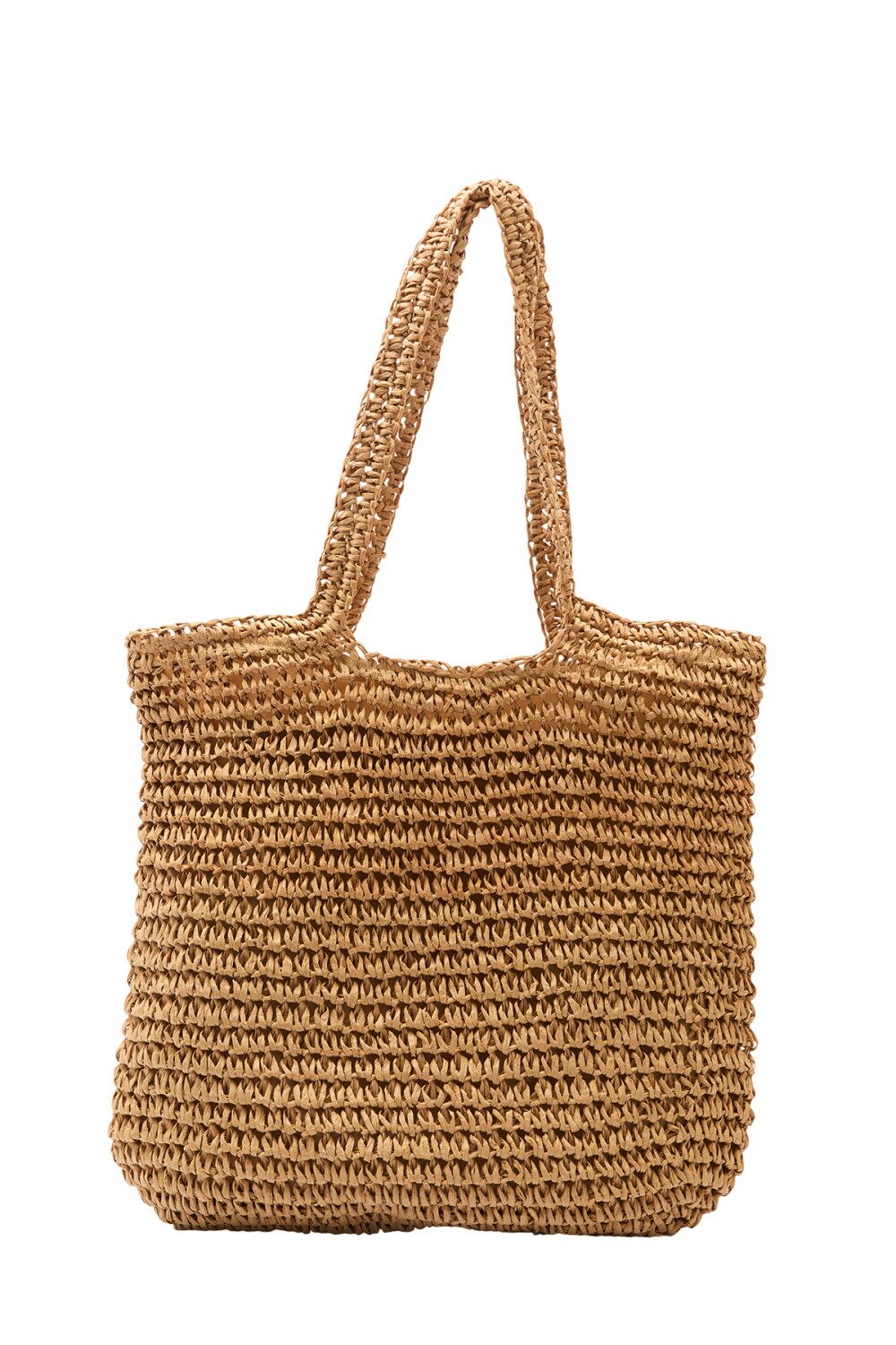 MANUKA Abendtasche Mittlere Stroh-Schultertasche