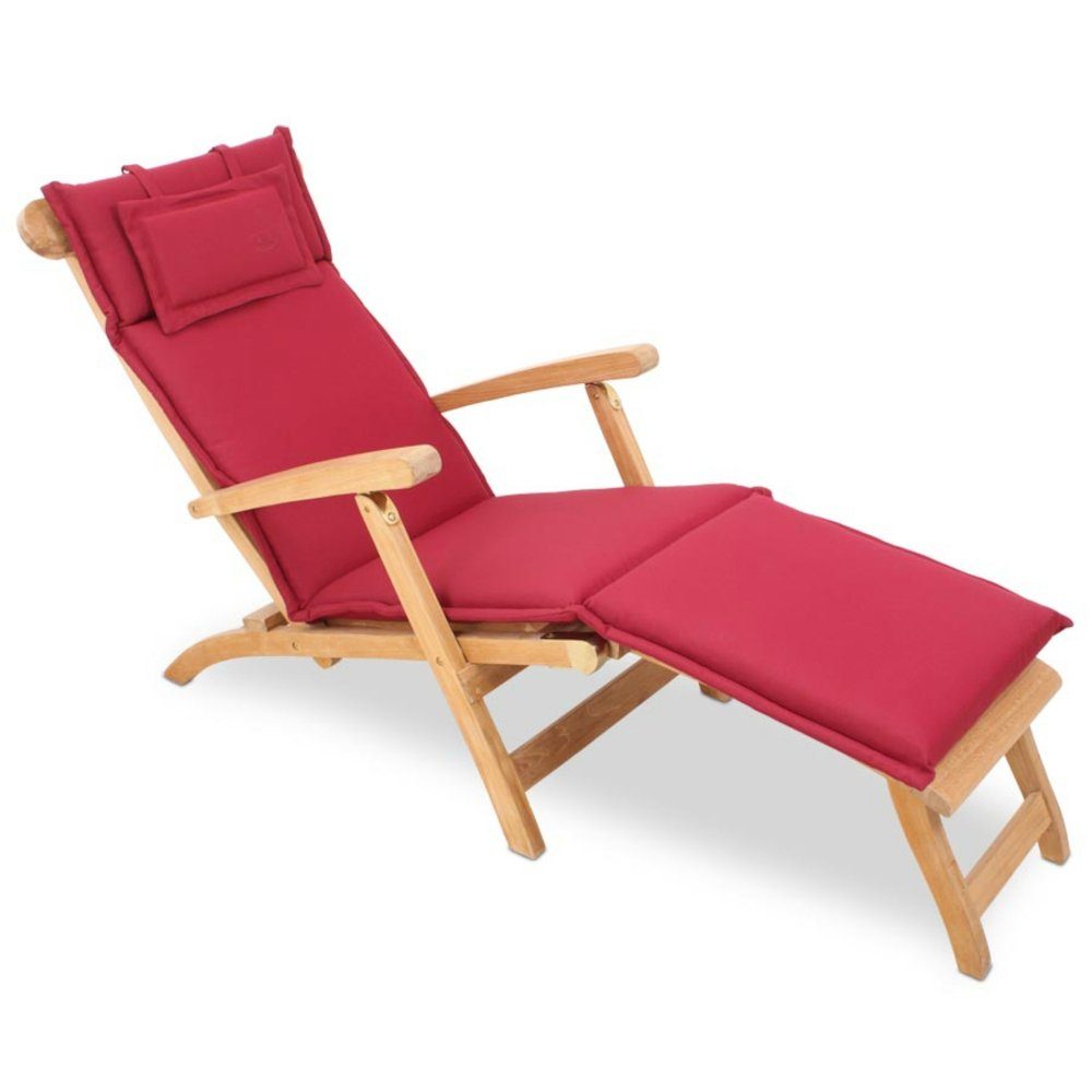 ROG-Gardenline Liegenauflage, Für Deckchair 186 x 45 cm - Bordeaux