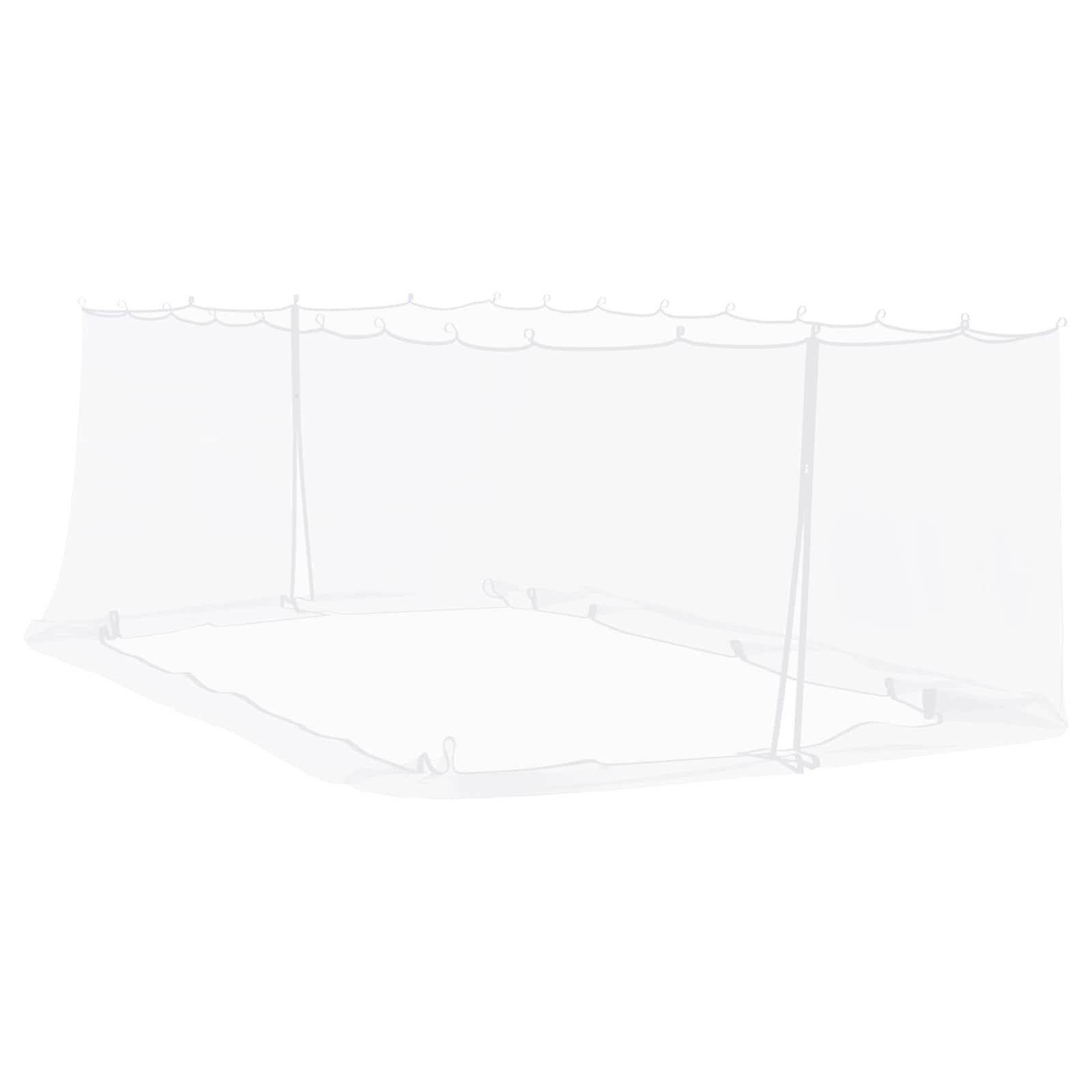 vidaXL Moskitonetz Moskito-Netz für Pavillon 220 Mesh Weiß 6 x 3 x 2 m Polyester (1 St)