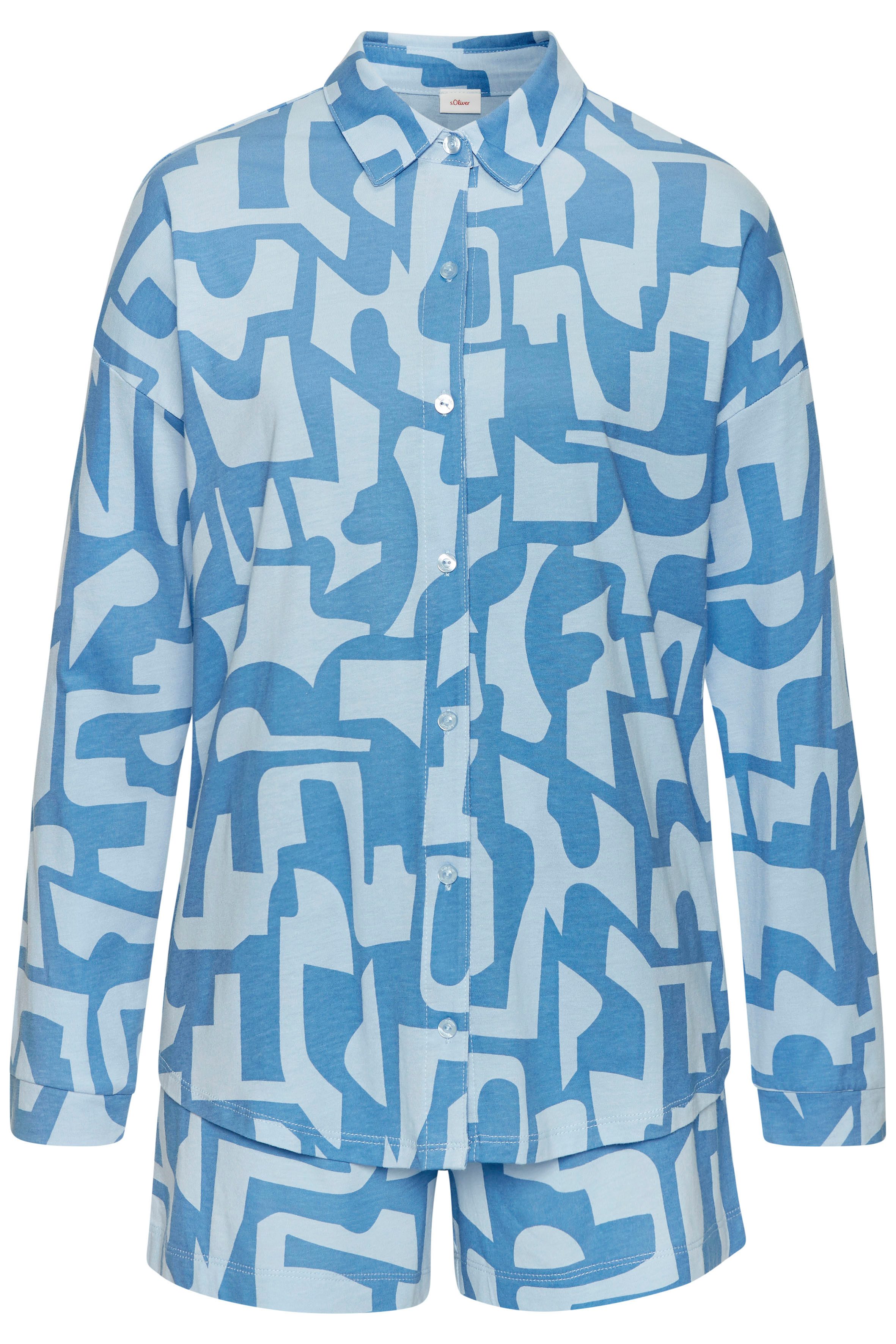 s.Oliver Shorty (2 tlg) mit grafischem Print