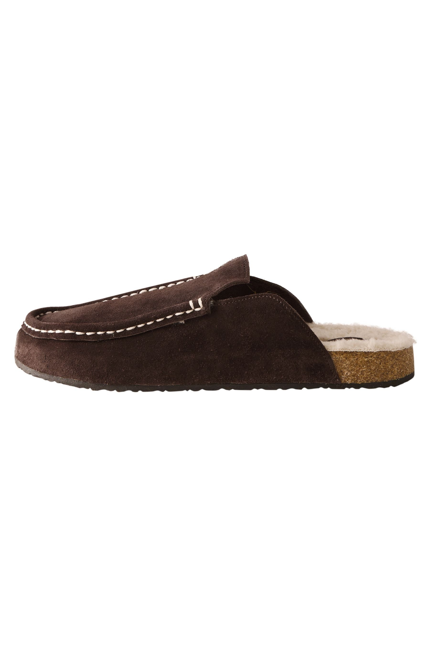 Signature Hausschuhe aus Veloursleder Hausschuh