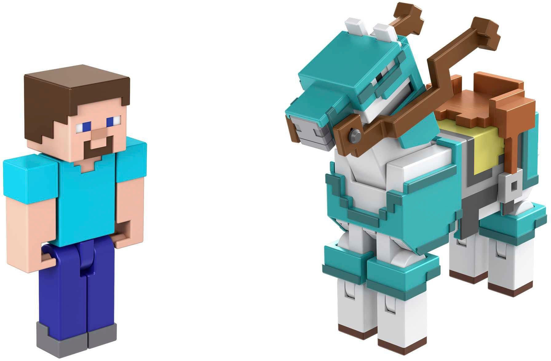 Spielfigur Horse Steve and Minecraft, Mattel® Armored