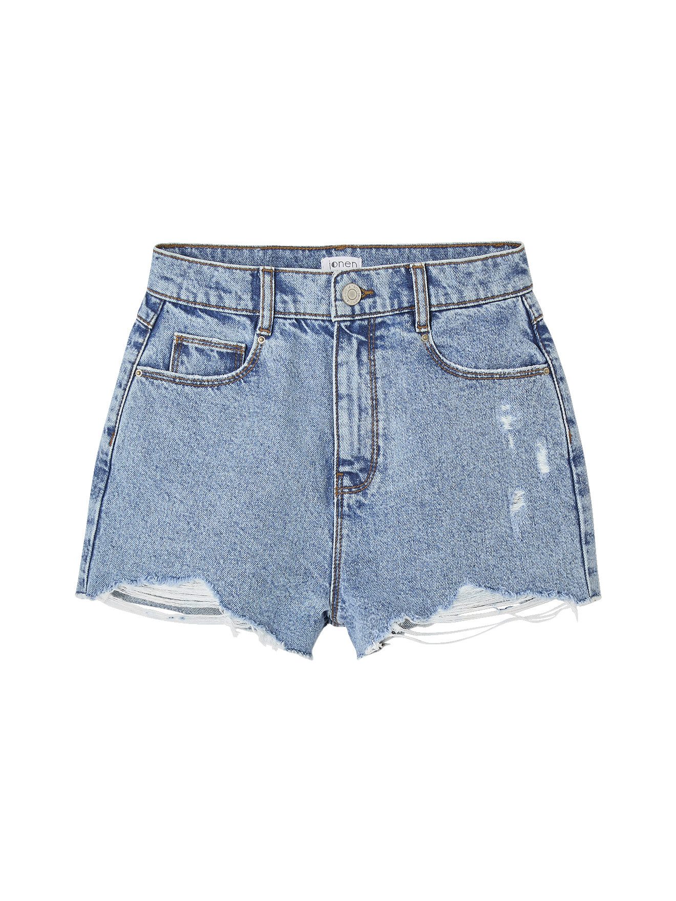 jonen Shorts Mädchen Jeans-Shorts mit Used-Effekt