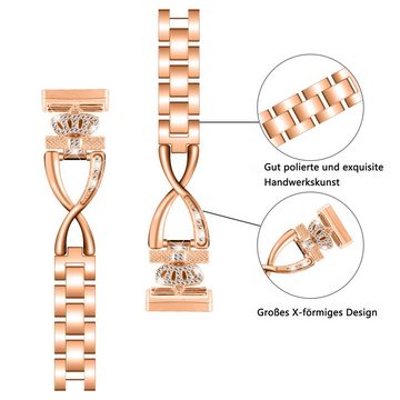 Diida Uhrenarmband Uhrenarmband,Metallarmband,Bling-Armband für Fitbit versa4/versa3