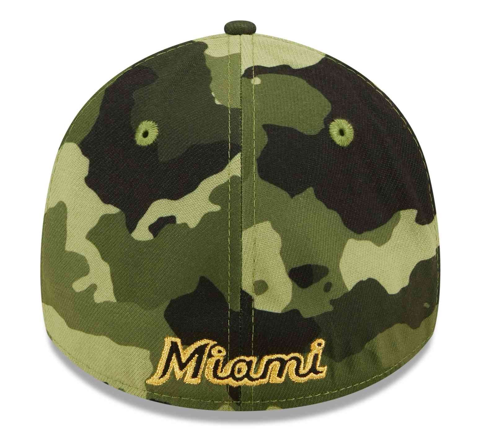 Sport Caps New Era Baseball Cap MLB Miami Marlins 2022 Armed Forces Day 39Thirty