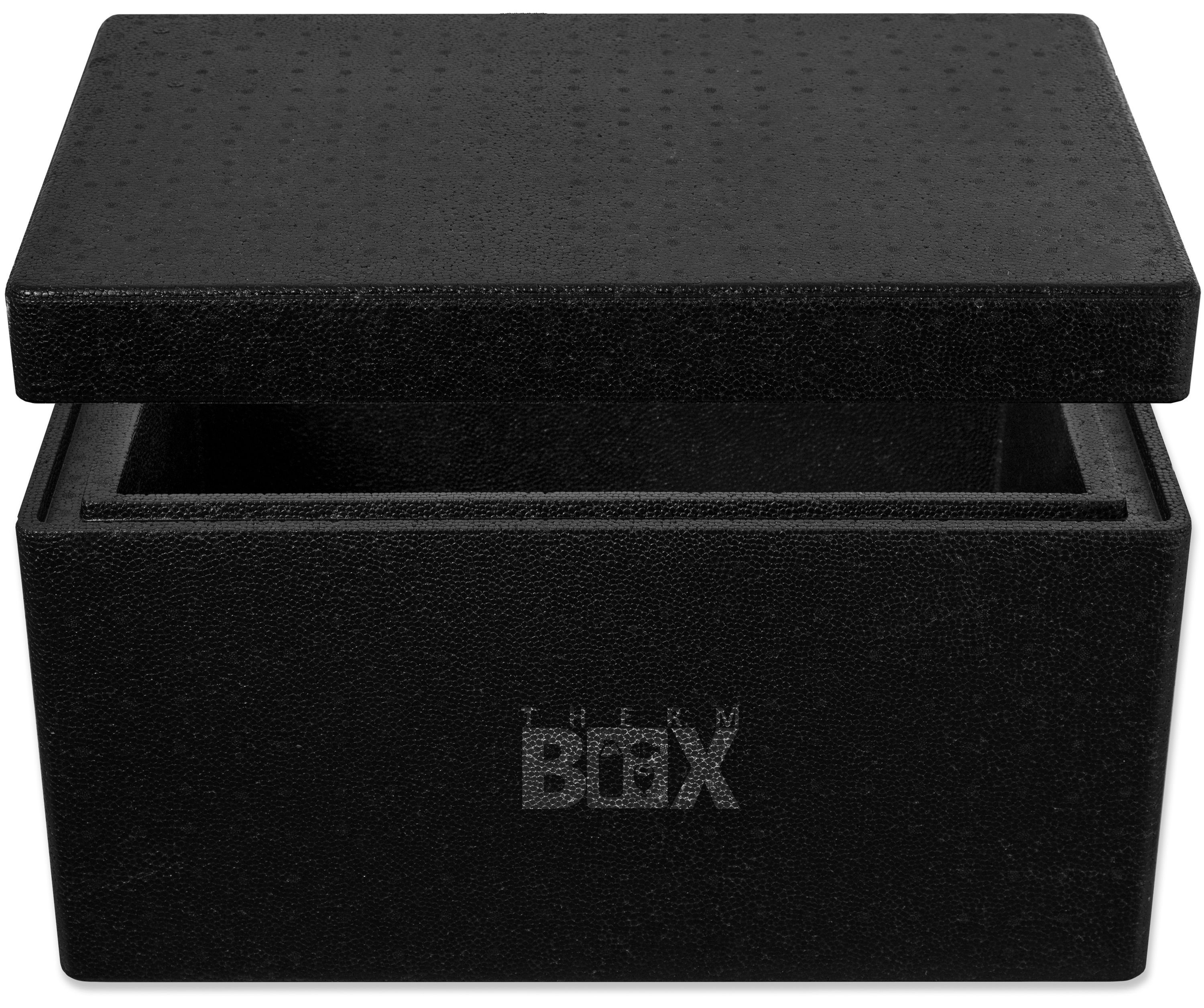 THERM-BOX Thermobehälter Profibox 37B, Styropor-Piocelan, Styroporbox mit Kühlbox Thermobox Warmhaltebox (0-tlg., Deckel Isolierbox Karton), Box 37,5L 4,0cm im Innenmaß:51x30x24cm Wiederverwendbar Wand: Volumen
