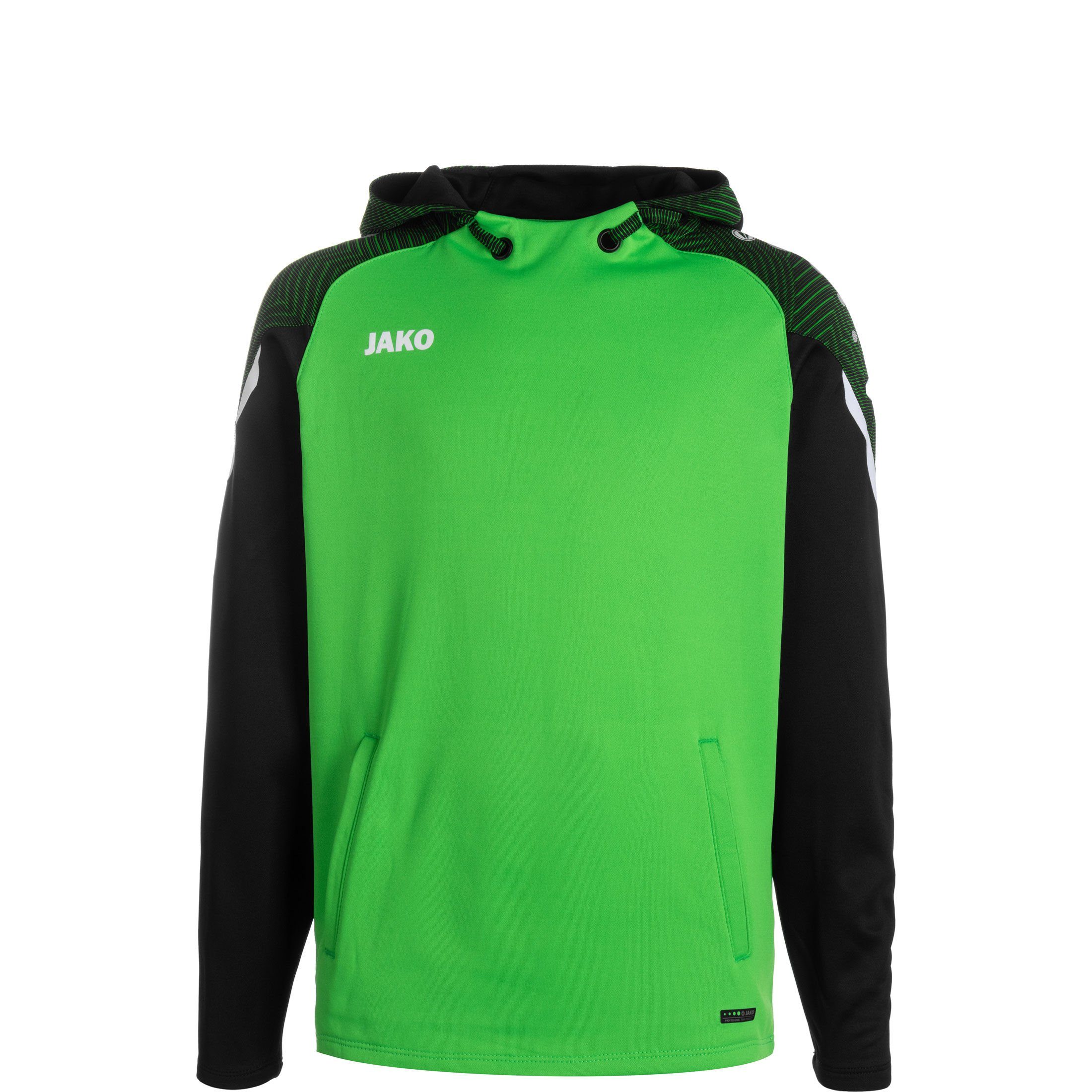 Herren Performance Sweatshirt Jako soft Kapuzenpullover green/schwarz