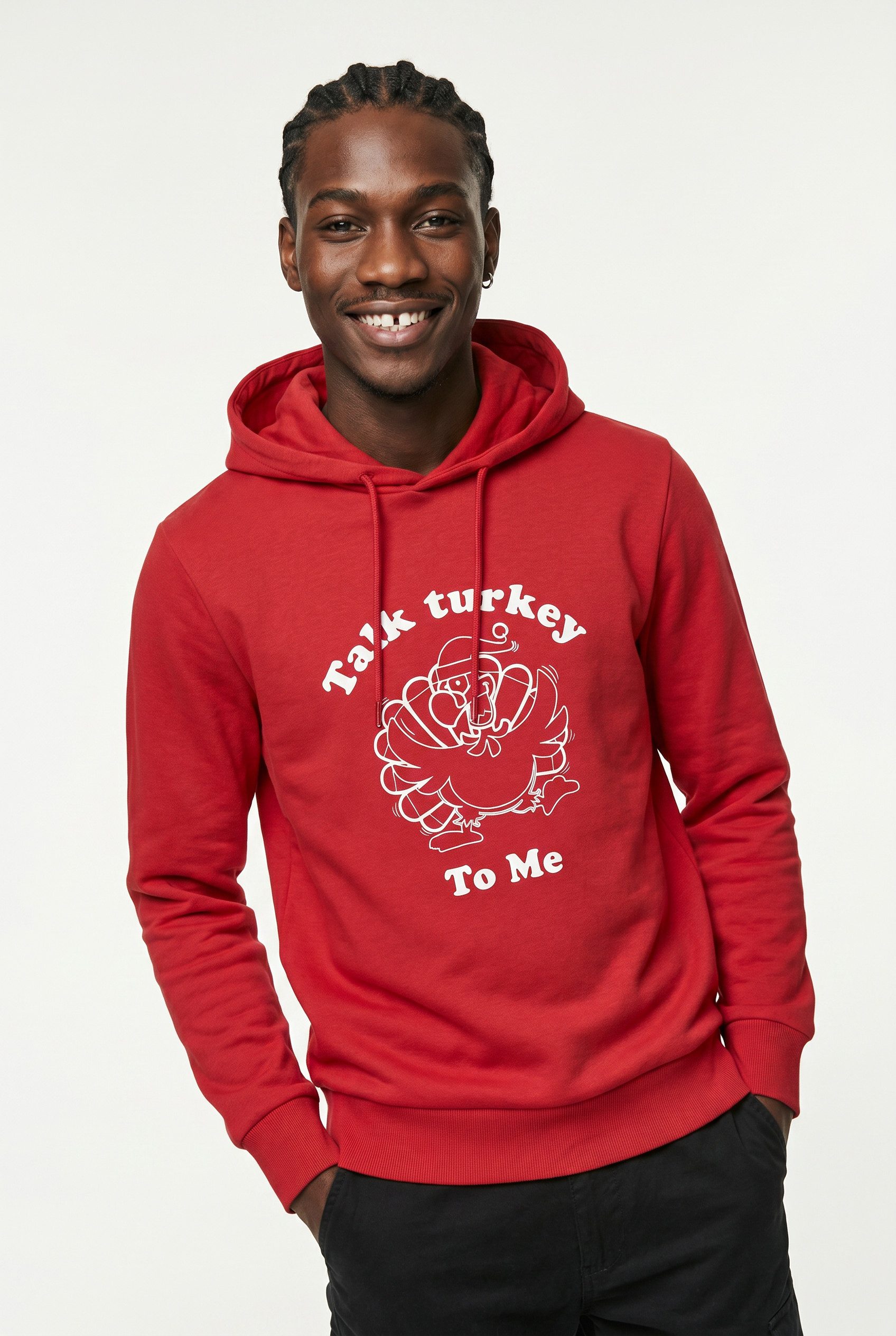 Kapuzensweatshirt JJXMAS ONE COLOR FUNNY SWEAT HOOD