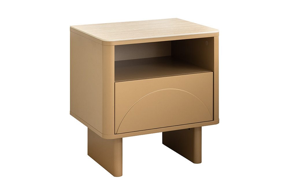 riess-ambiente Nachttisch SAVOY 50cm beige - Keramik, Travertin, Stauraum, günstig online kaufen