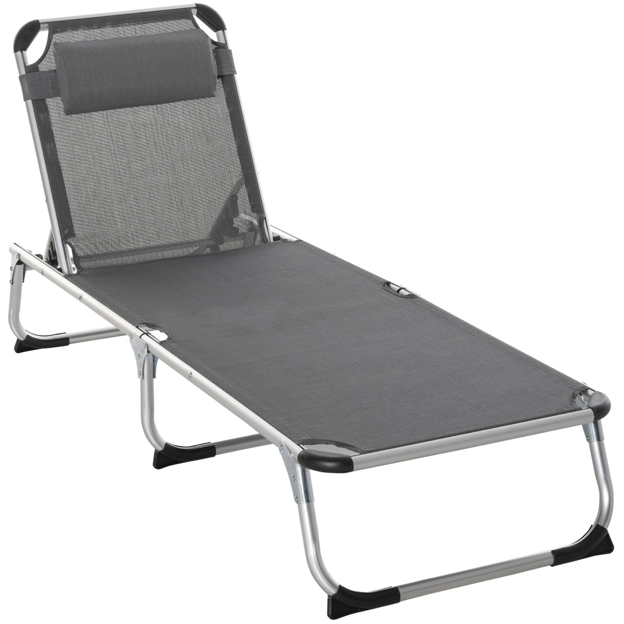 Outsunny Gartenliege Gartenliege 5-stufig verstellbar günstig online kaufen