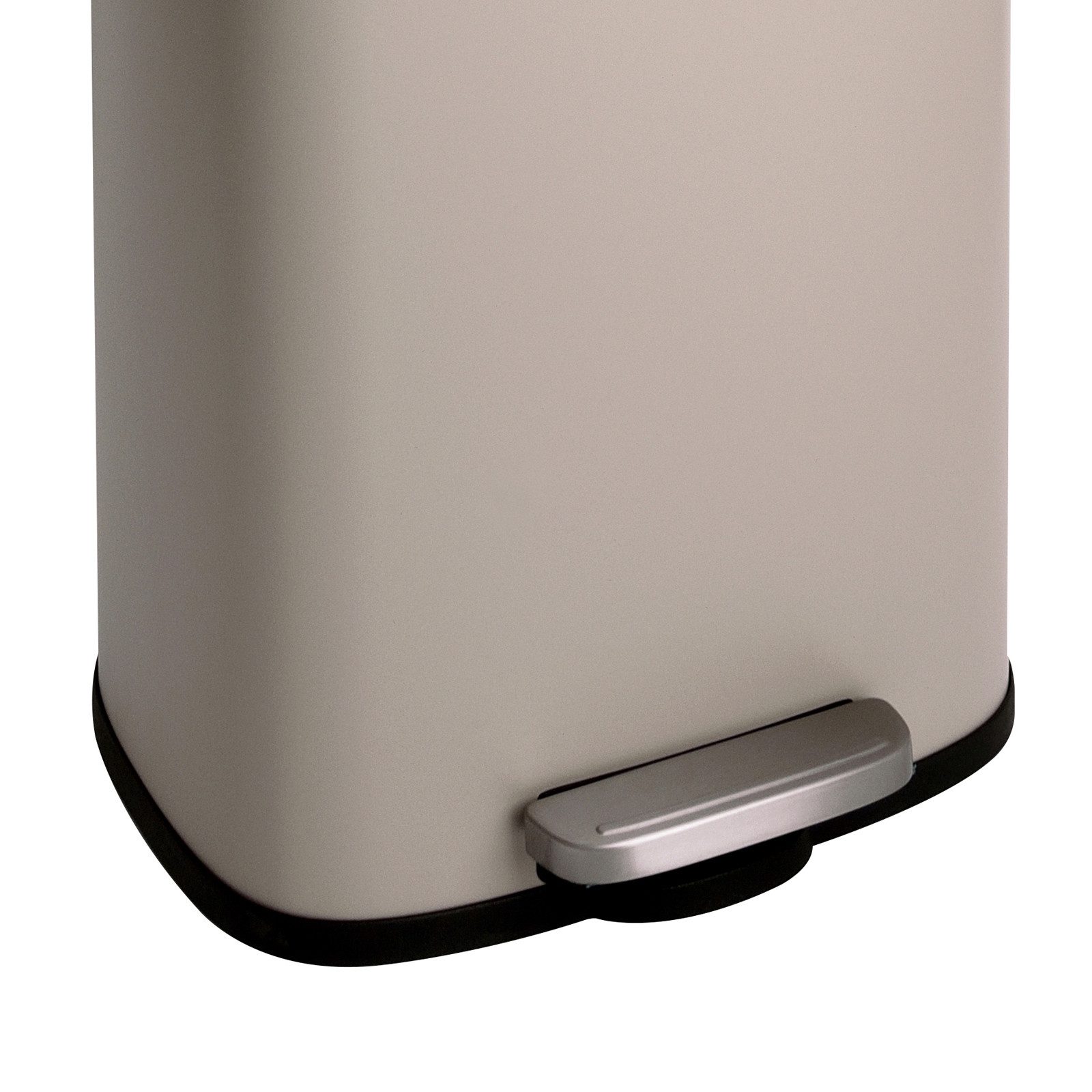 SVITA Mülleimer TQ, Fußpedal, Inneneimer herausnehmbar, Stahl, 30L, Taupe
