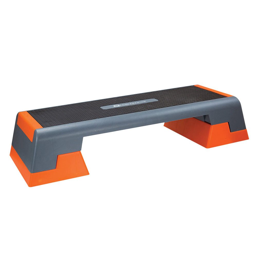 HMS Stepper Steppbrett Aerobicboard Fitnesstrainer (Spar-Set, 1-tlg., 97 x 35 cm rutschfest), 3-stufig höhenverstellbar, rutschfest, bis 300 kg