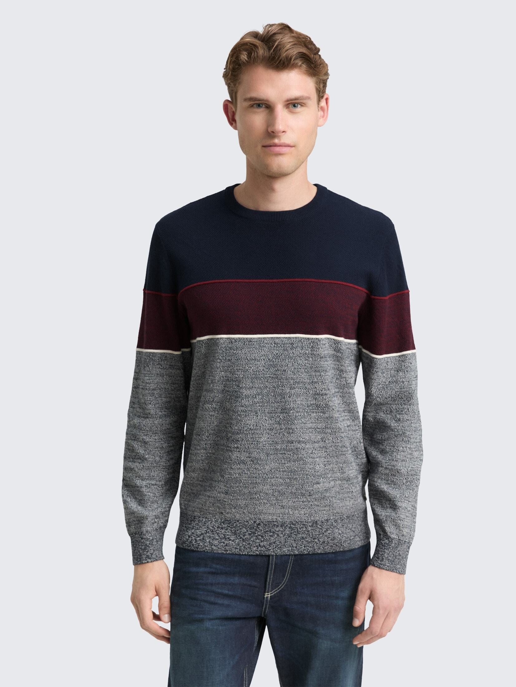 TOM TAILOR Strickpullover Pullover & Strickjacken Strickpullover mit Colour günstig online kaufen