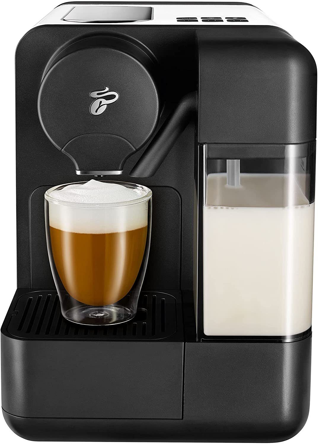 Tchibo Sorten 3 integriertem 1,2L weiß in Kapseln Kapsel-/Kaffeepadmaschine 3 Cafissimo mit "milk" Kapselmaschine inkl. Milchsystem,