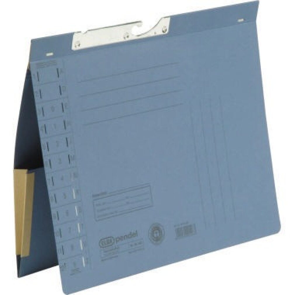 ELBA Organisationsmappe Pendelhefter 90433 A4 320g Karton blau Amtsheftung mit Dehntasche