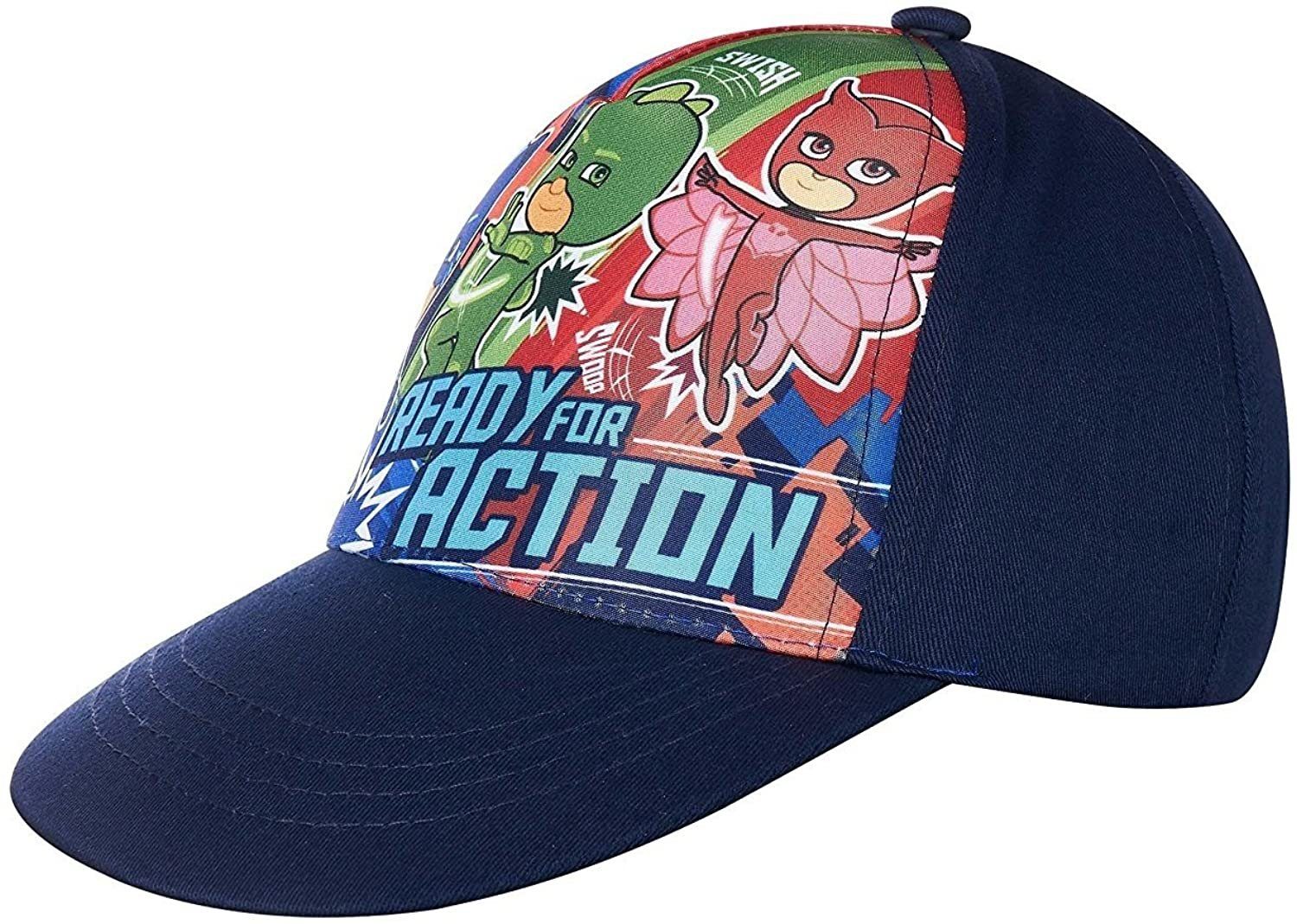 Baseball Cap Kinder Baseball Cap Schirmmütze PJ Mask Helden im Schlafanzug READY FOR Action Navy