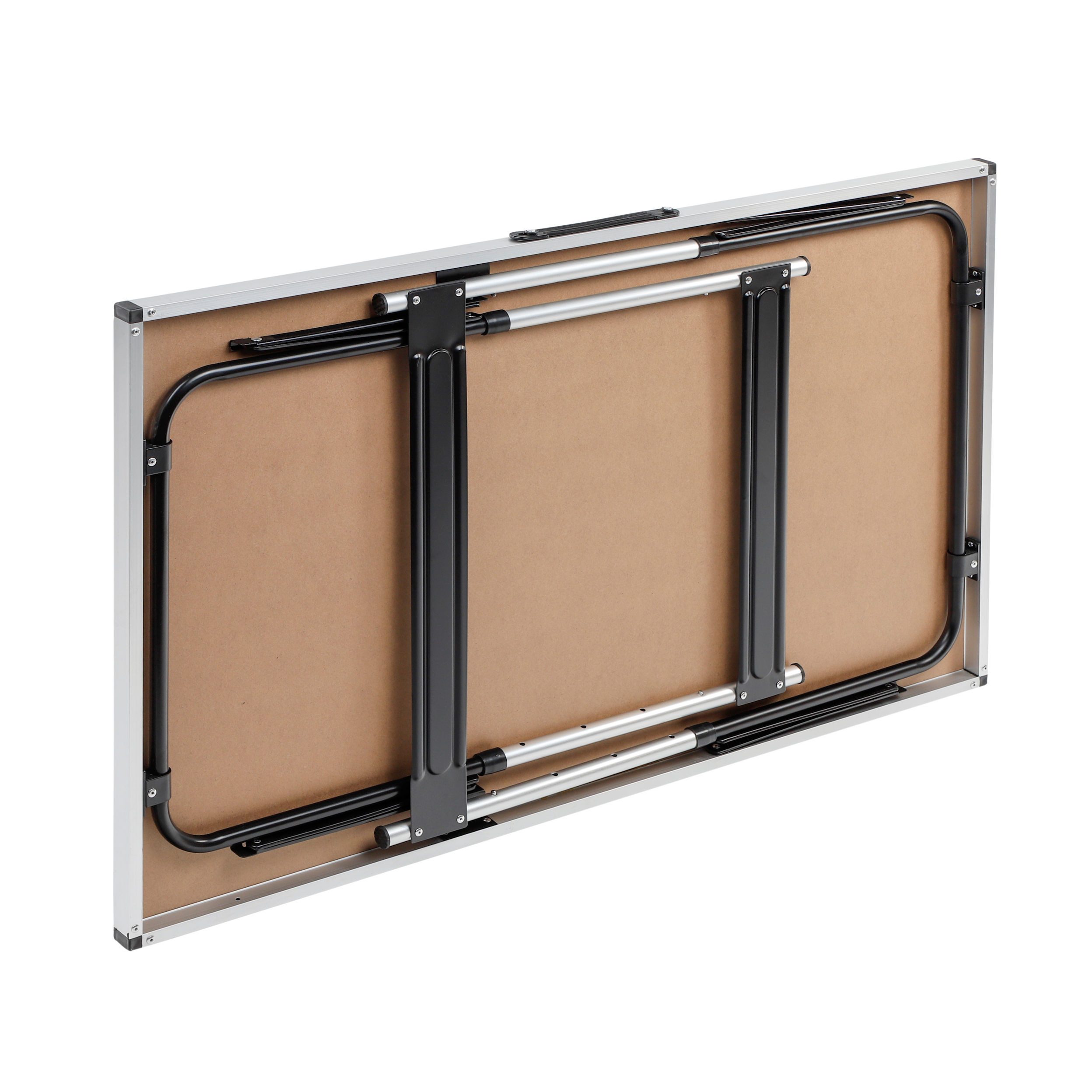 Spetebo Campingtisch Aluminium Campingtisch höhenverstellbar - 100 x 60 cm (Anzahl, 1-St., Stück), schnell aufzubauen mit praktischem Tragegriff