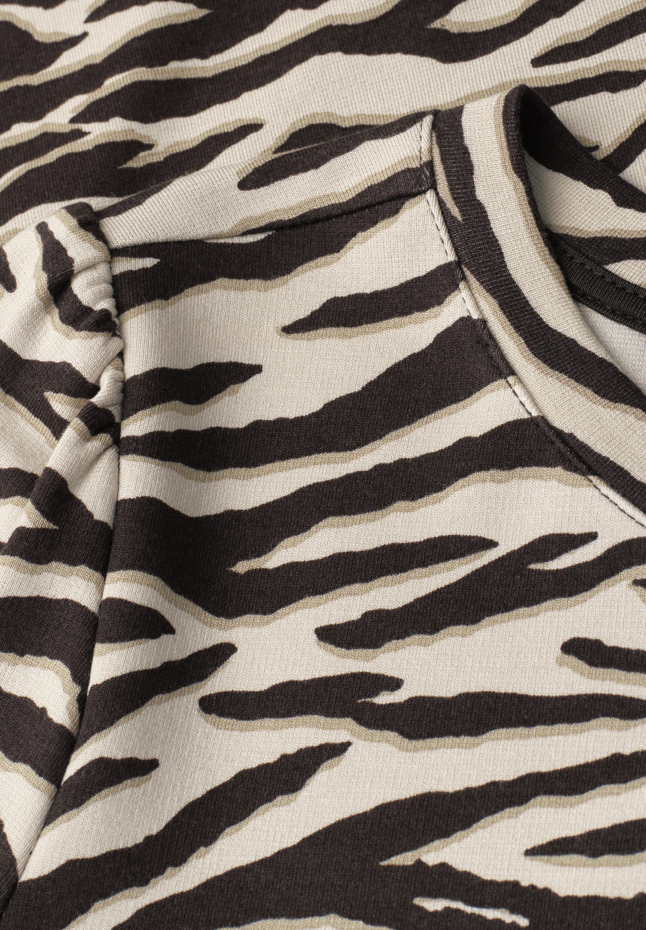 STREET ONE Shirtkleid Knielanges Sommerkleid mit Animal-Print – Bild 5 von 5