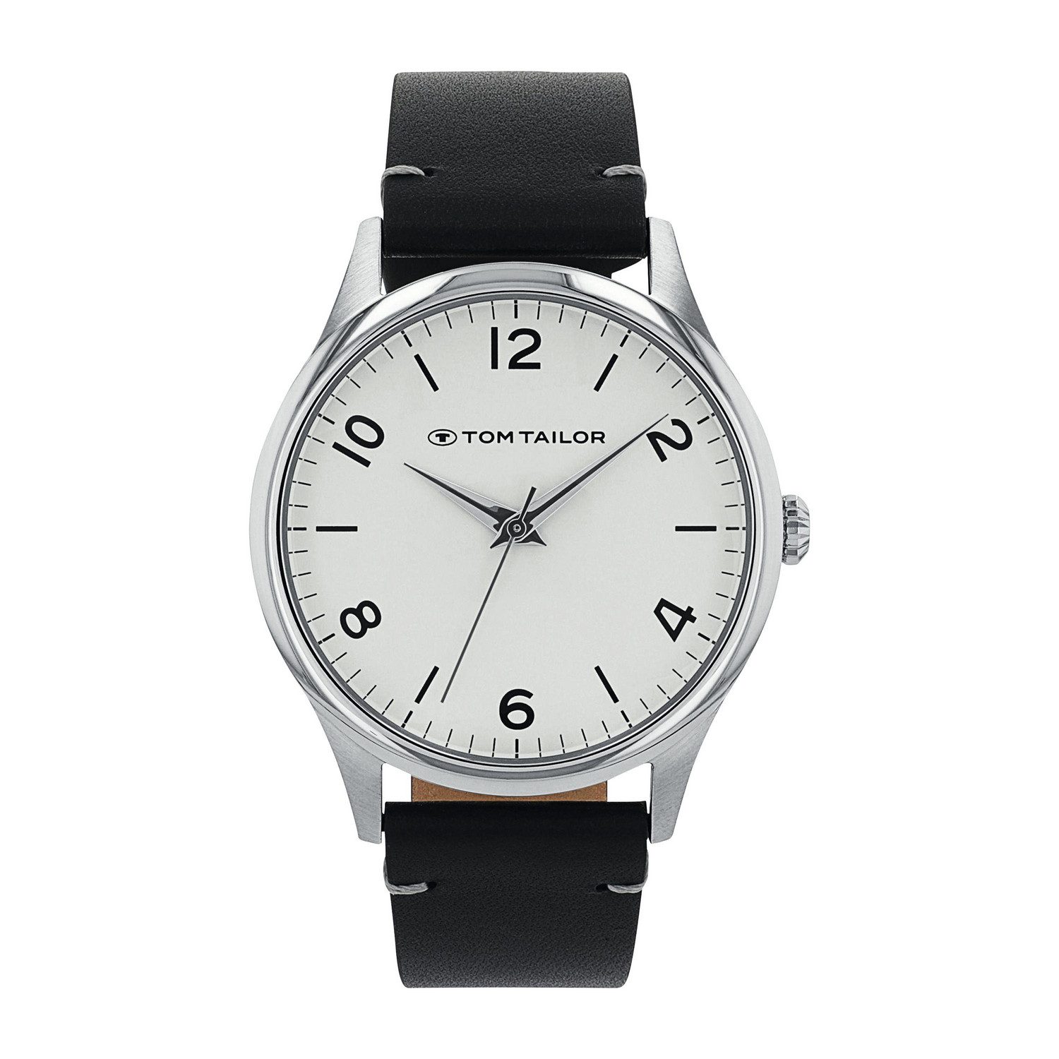 TOM TAILOR Quarzuhr 2100540, Armbanduhr, Herrenuhr, Lederarmband, analog