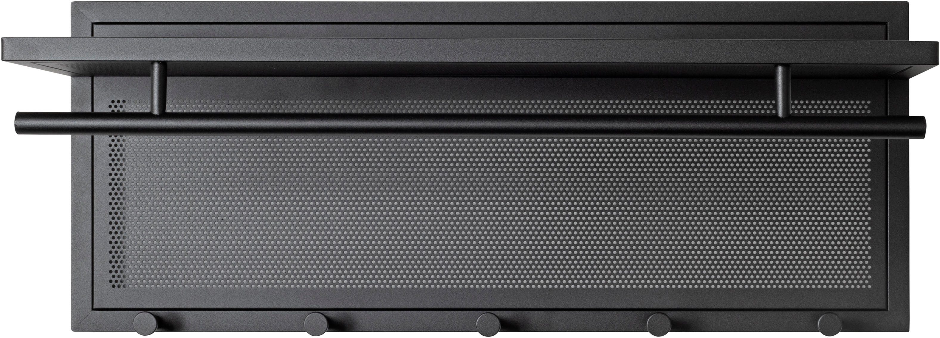 HAKU Wandgarderobe (1 St), rechteckig- aus Textil Grau - B/T/H 60/50/173 cm