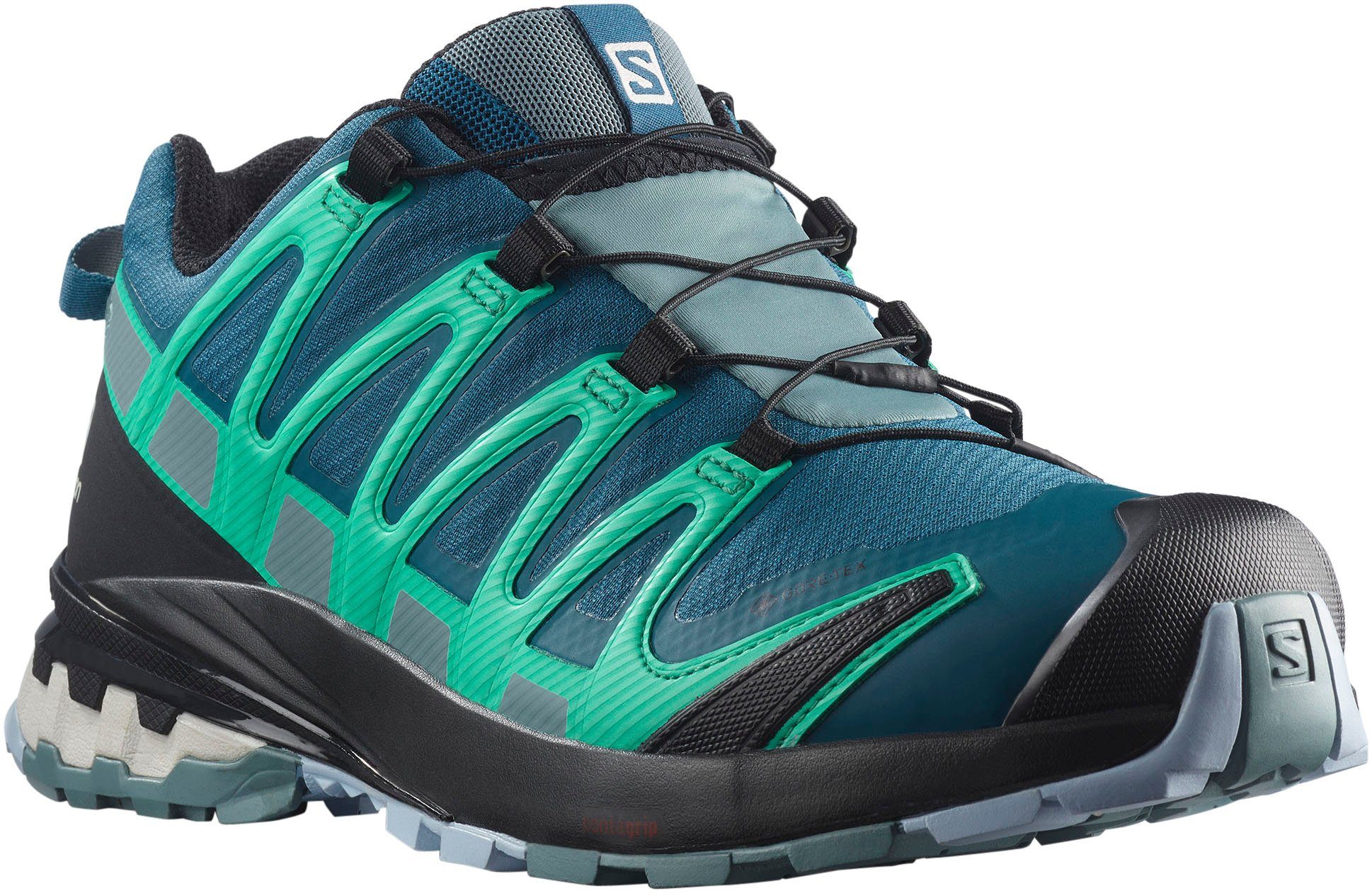 Trailrunningschuh Salomon Synthetik wasserdicht, und Atmungsaktives W 3D aus PRO GORE-TEX® v8 XA Obermaterial und wasserdichtes Textil