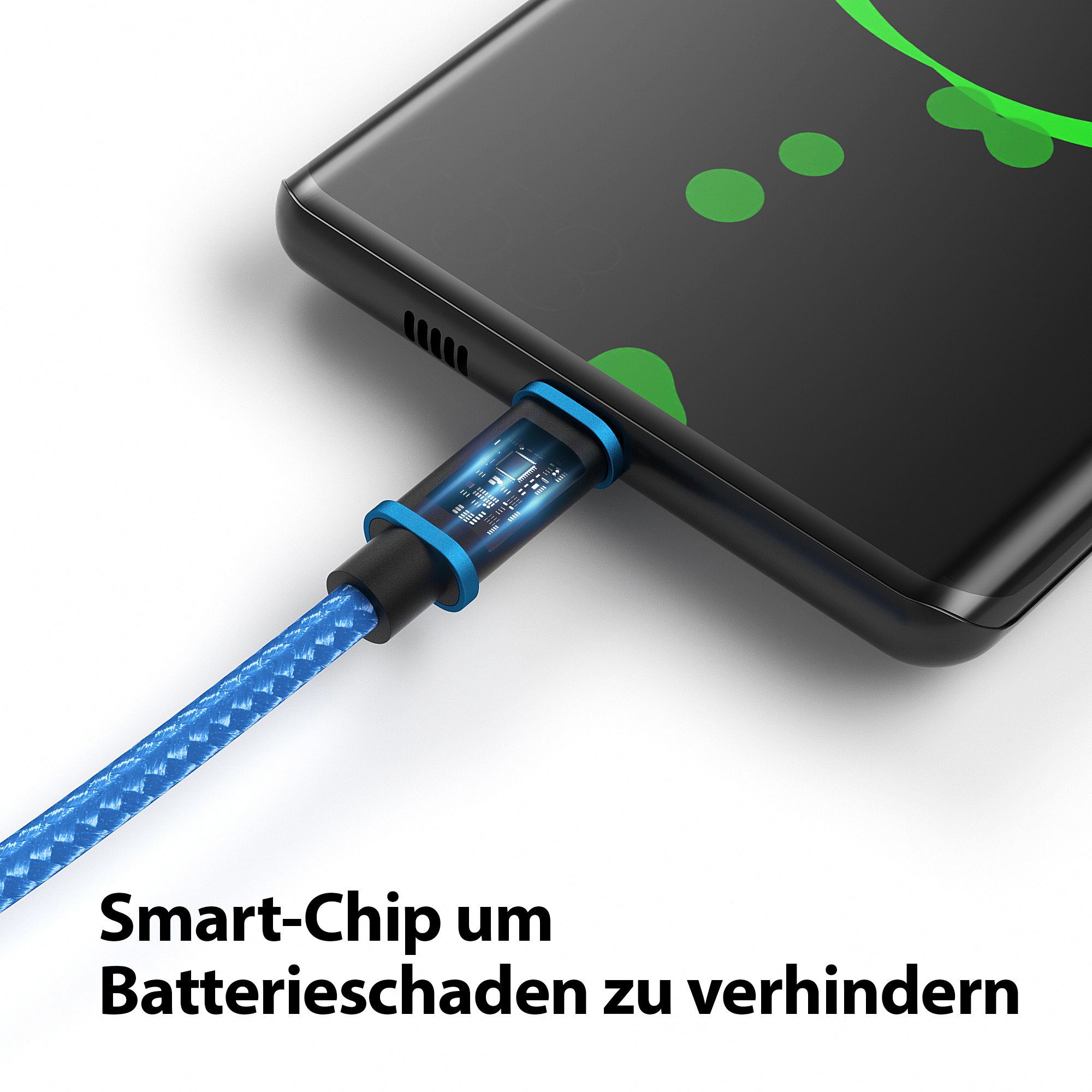 JAMEGA Micro USB Kabel Ladekabel Daten für Tablet Samsung Huawei PS4 XBOX LG USB-Kabel, USB, Micro USB, (200 cm) – Bild 5 von 5