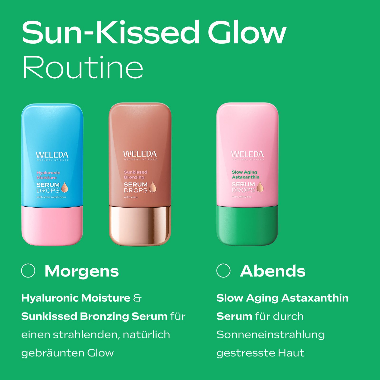 WELEDA Gesichtsserum SLOW AGING ASTAXANTHIN SERUM, antioxidative Power gegen erste Fältchen – für sichtbar glattere Haut