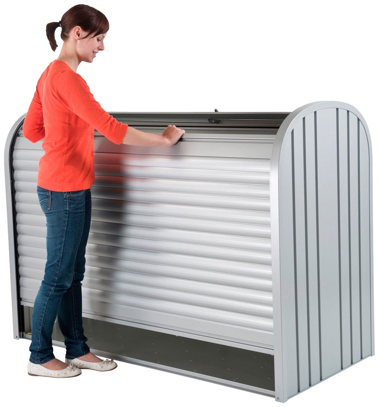 Biohort Gartenbox STOREMAX Gr. 190, verschiedene Farben, 190x96,5x136 cm, Ideal als Mülltonnenboxoder Fahrradgarage