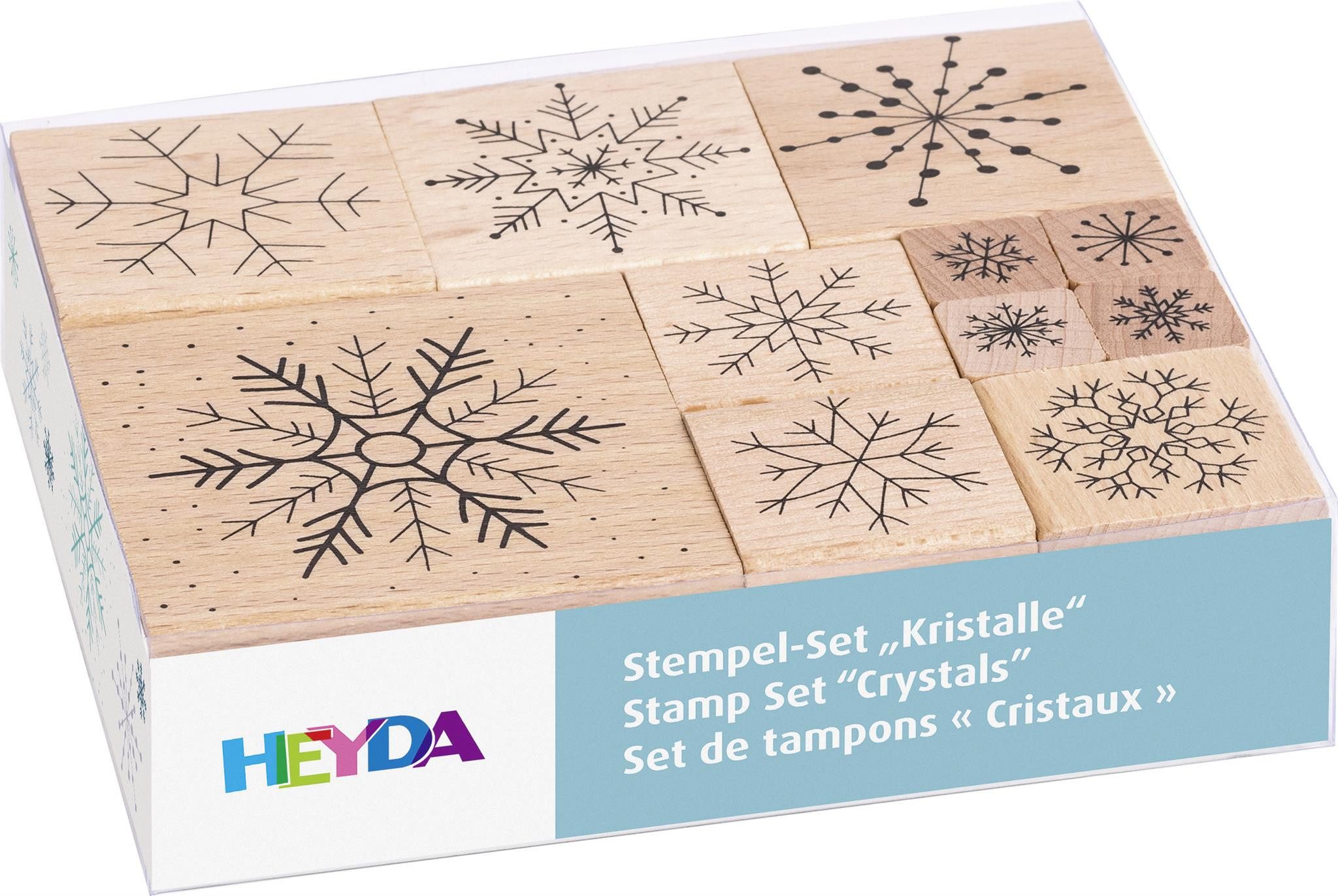 Heyda Stempel Stempelset Kristalle