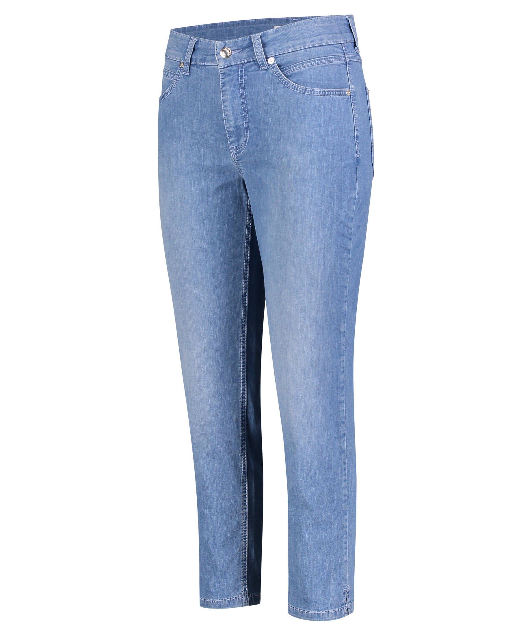 Jeans (83) darkblue (1-tlg) "Melanie" MAC 7/8-Länge 5-Pocket-Jeans Damen