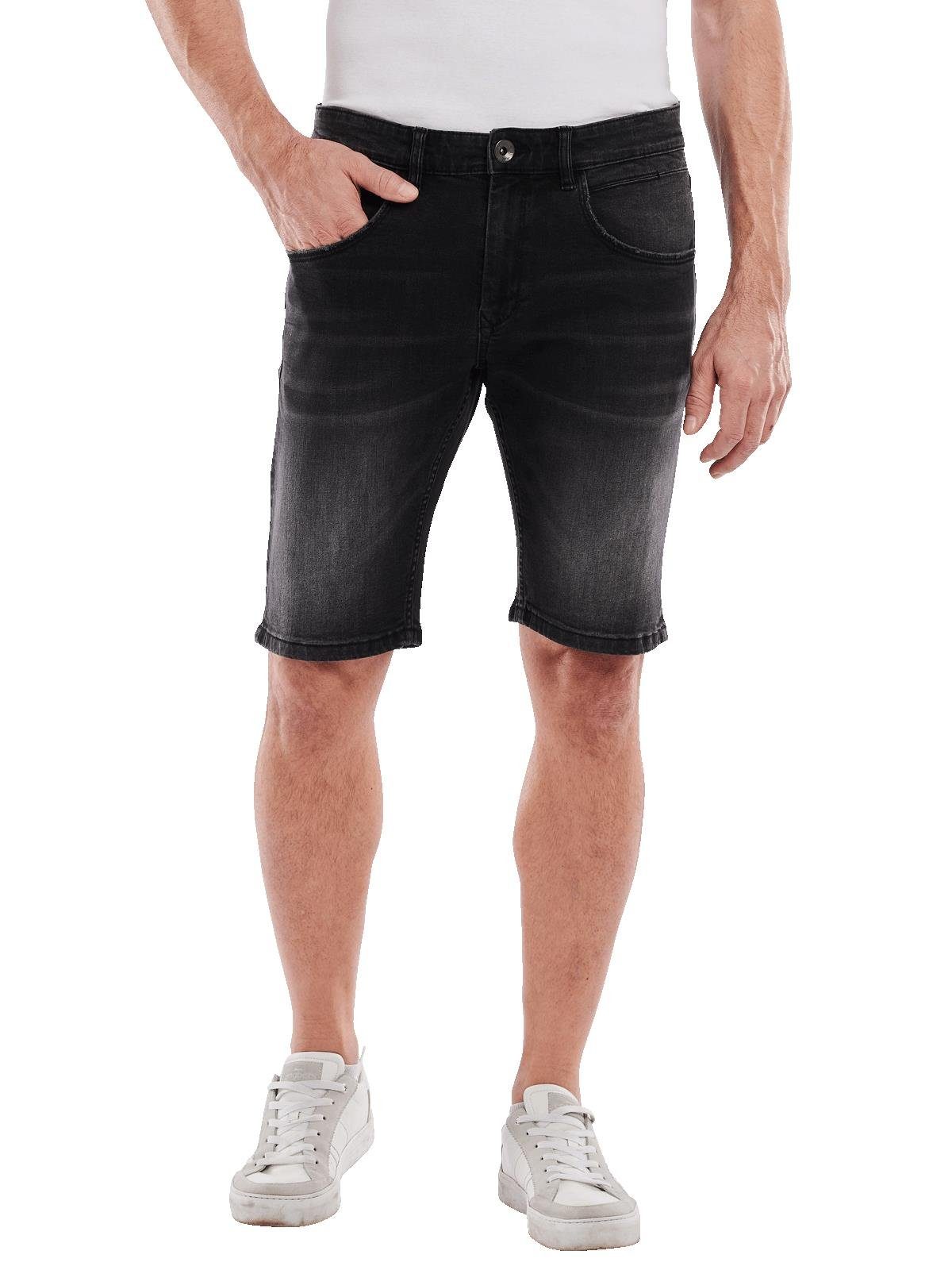 Engbers Jeansbermudas Herren Bermuda regular, Schwarz