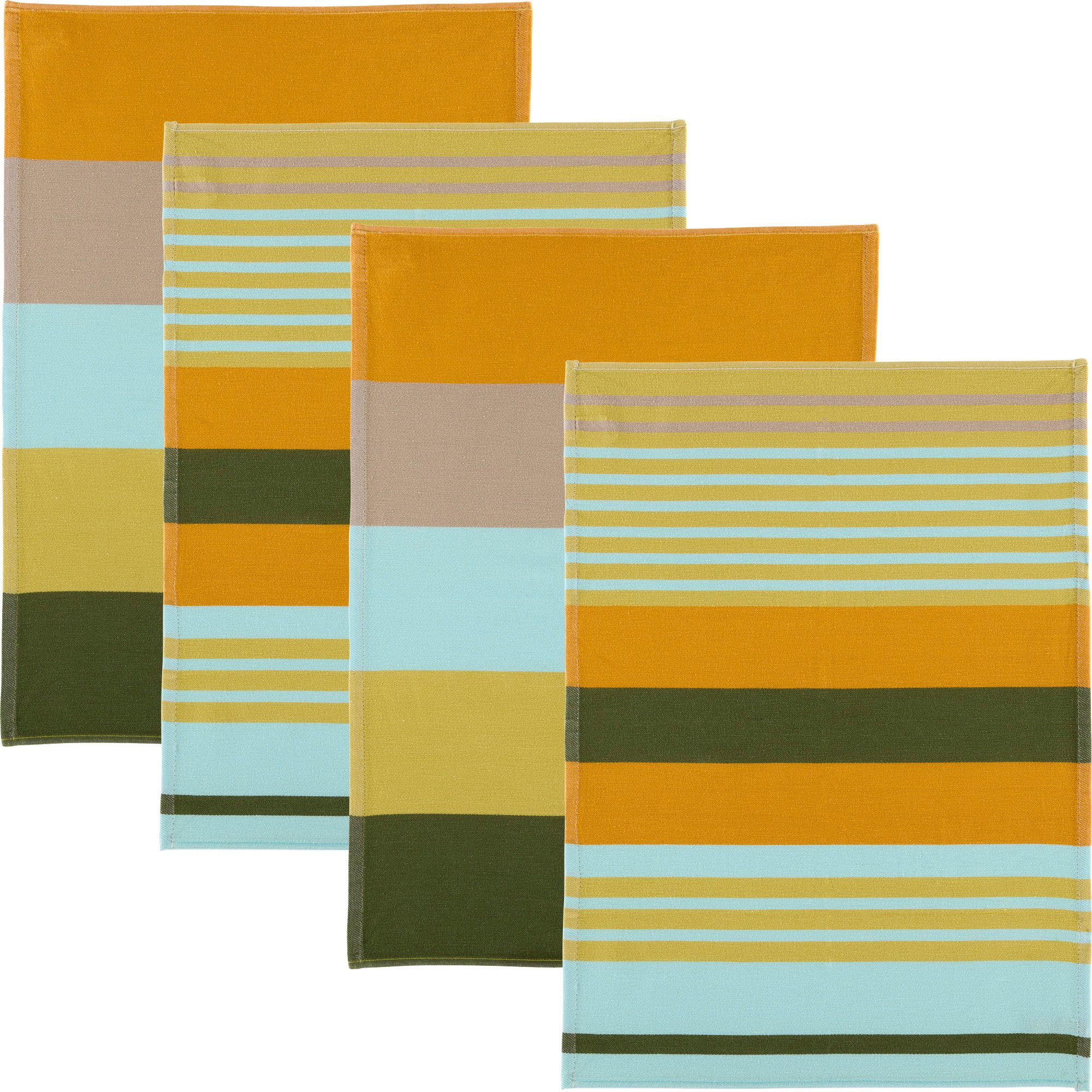 Erwin Müller Geschirrtuch Geschirrtuch im 4er-Pack, Baumwolle Streifen günstig online kaufen