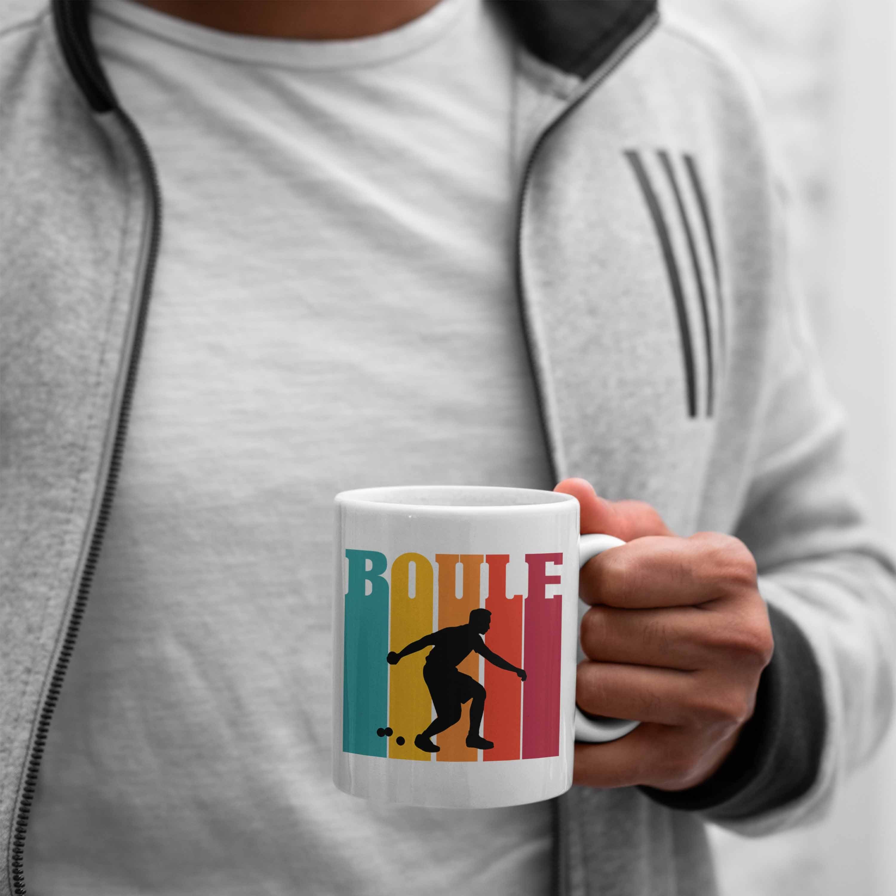 Weiss Geschenkidee Spruch Tasse Tasse Boule für als Trendation Boule-Spieler