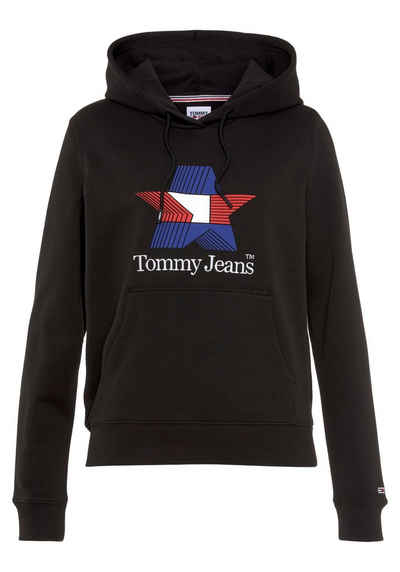 Tommy Jeans Kapuzensweatshirt TJW REG TJ STAR HOODIE mit großem Tommy Jeans Schriftzug