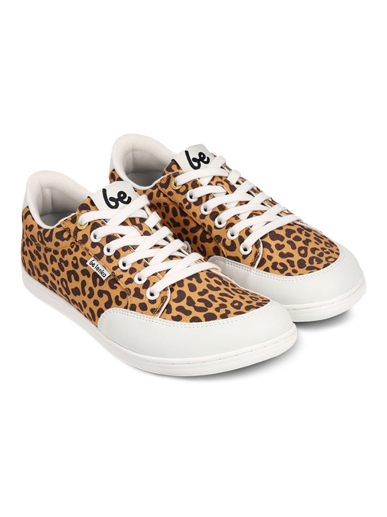 Be Lenka Barfussschuhe Rebound (flexible Sohle, pures Barfußgefühl) Leopard Sneaker